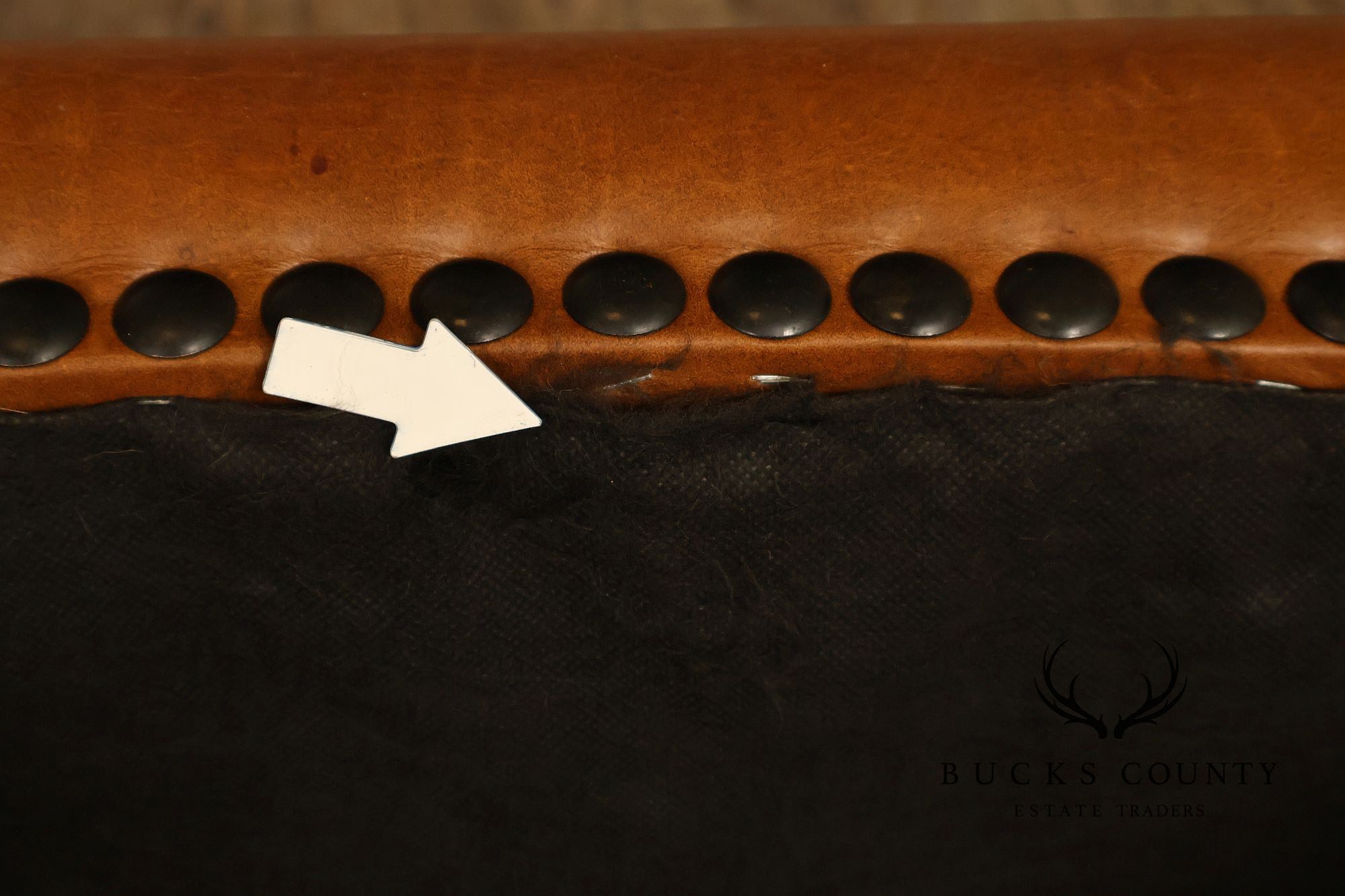 Stickley Mission Collection Oak and Leather Eastwood Footstool