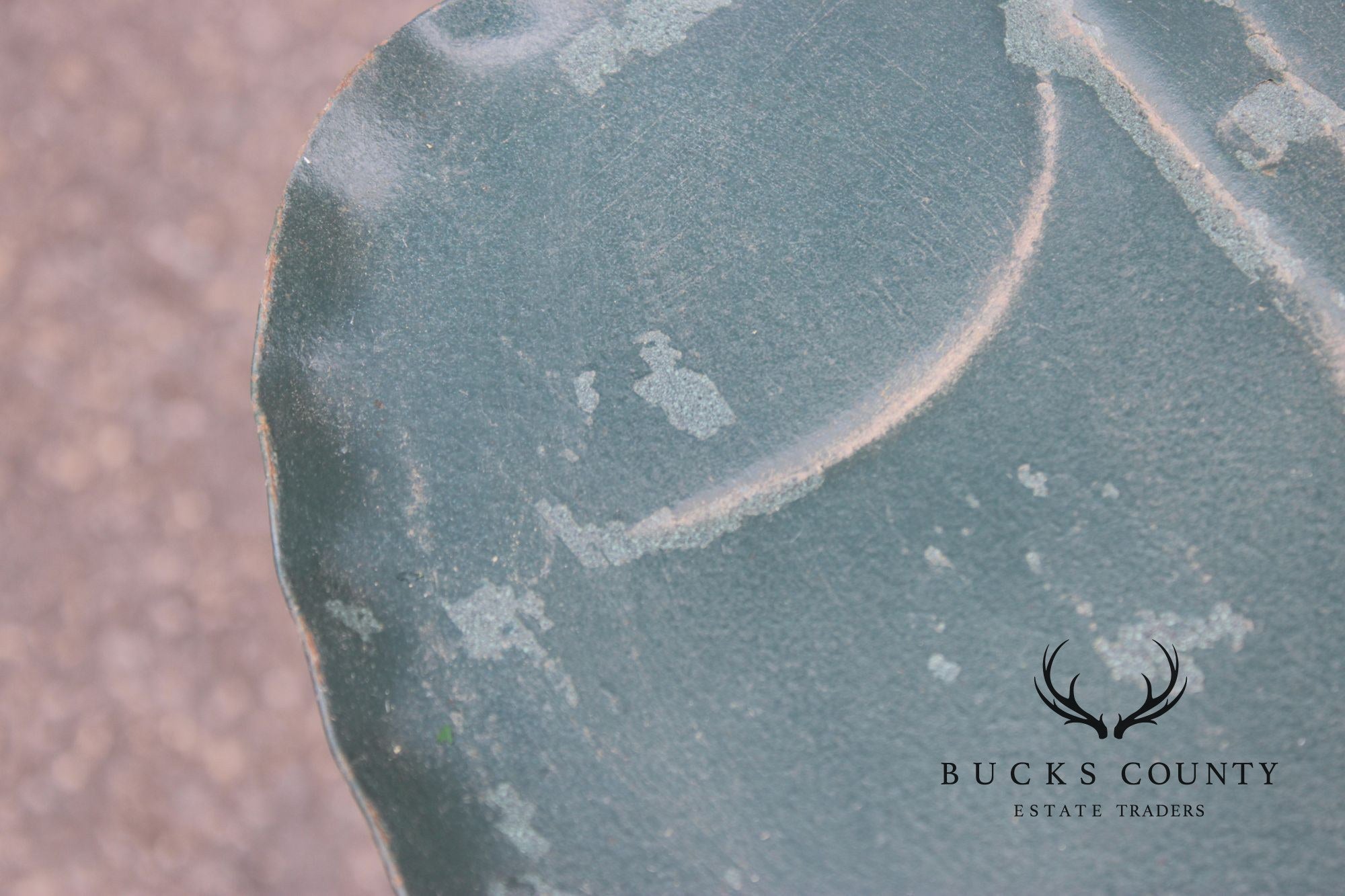 Vintage Salterini Lily Pad Leaf Wrought Iron Garden Table