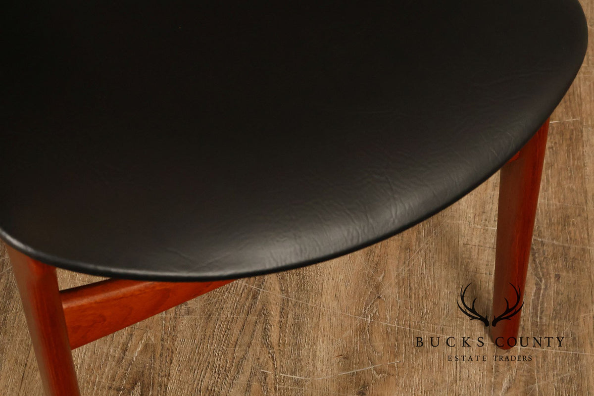 Danish Mid Century Modern Erik Buch Teak Desk Chair