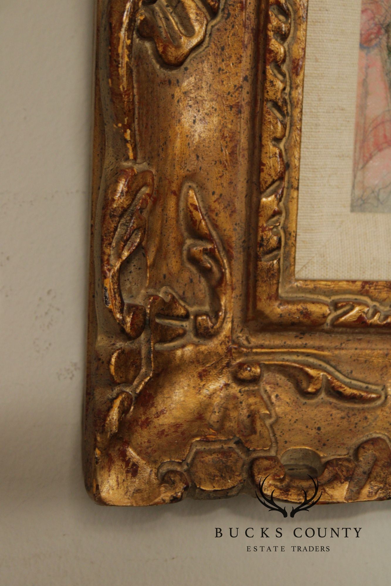 'Luigi Cagliani' Set Of 3 Small Oil Paintings In Heavy Gold Frames