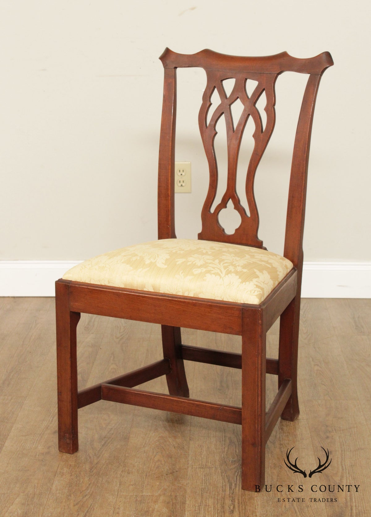 Antique Chippendale Style Cherry Side Chair