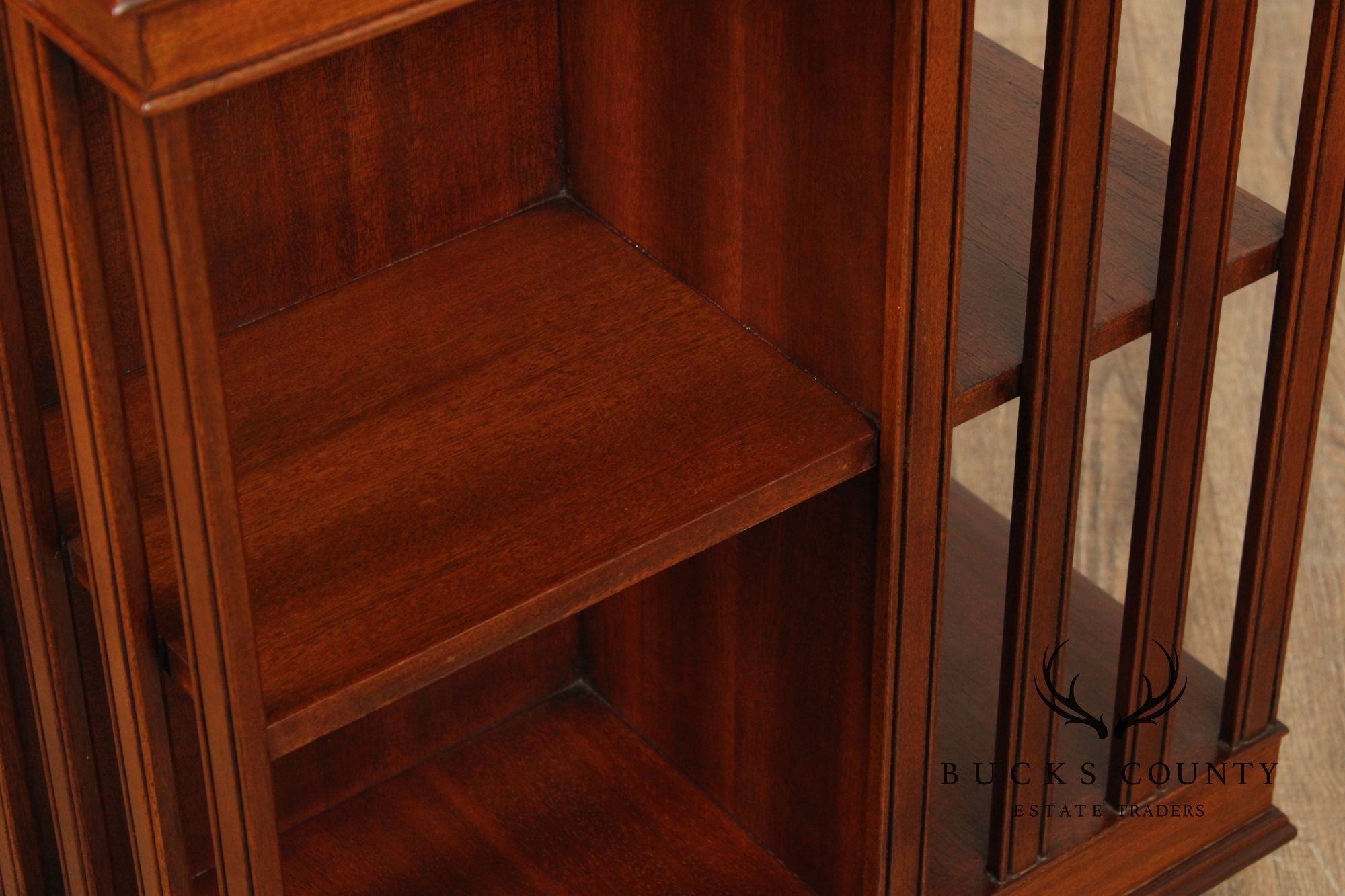 Edwardian Style Mahogany Revolving Bookcase