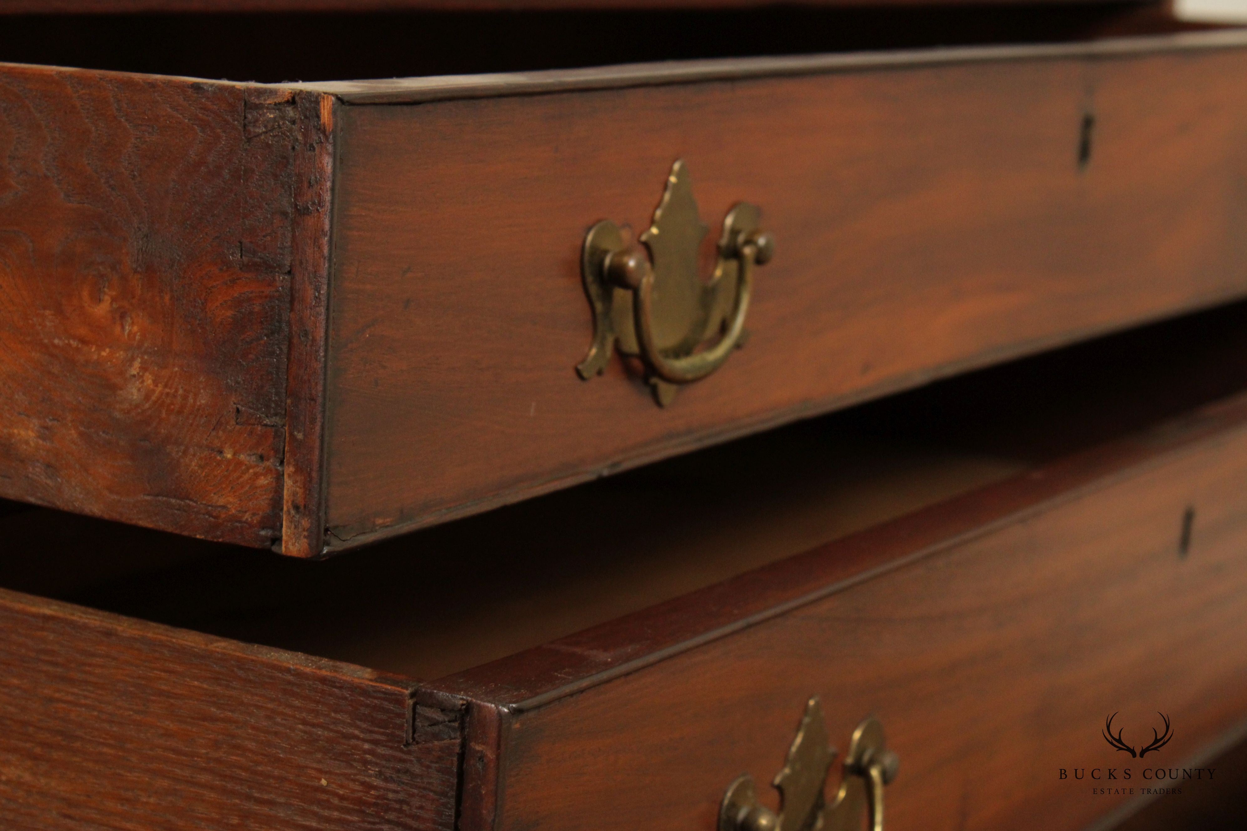 Antique 18th C. American Chippendale Style Mahogany Chest of Drawers