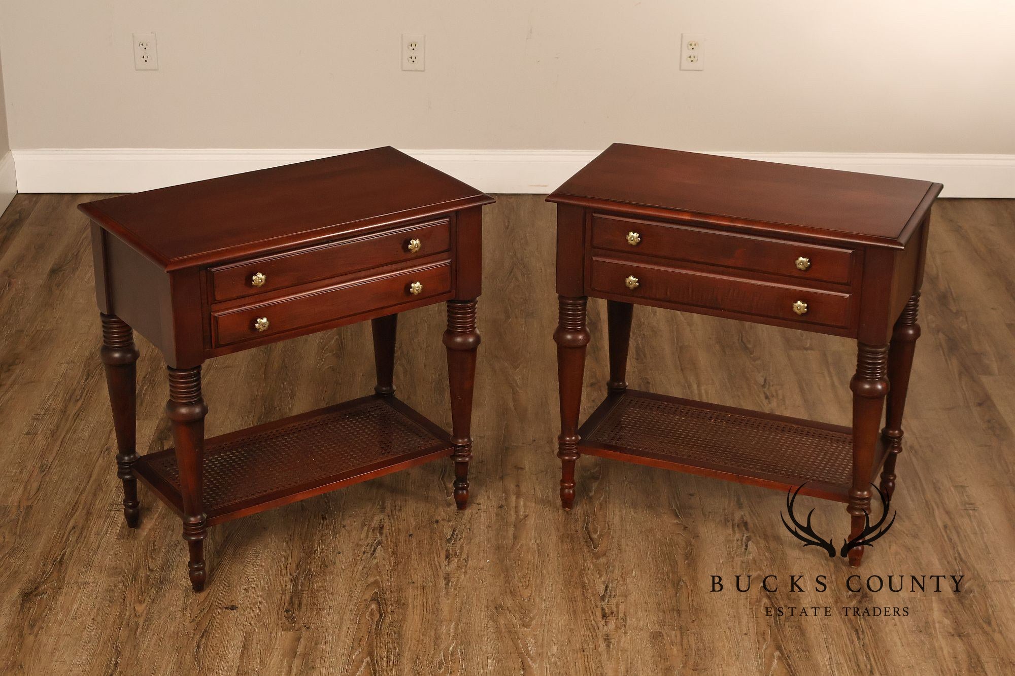 Ethan Allen British Classics "Cayman" Pair Of Nightstands