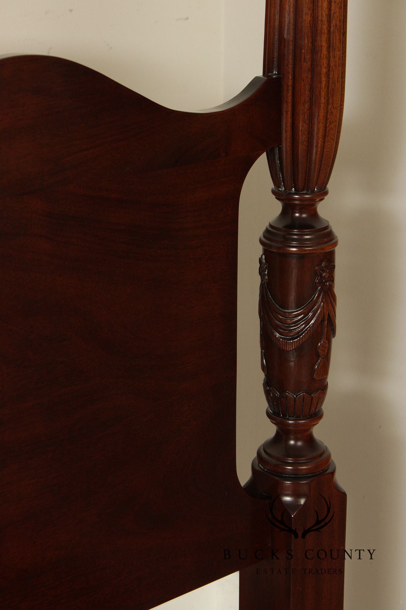 Mahogany Queen Size Four Poster Bed