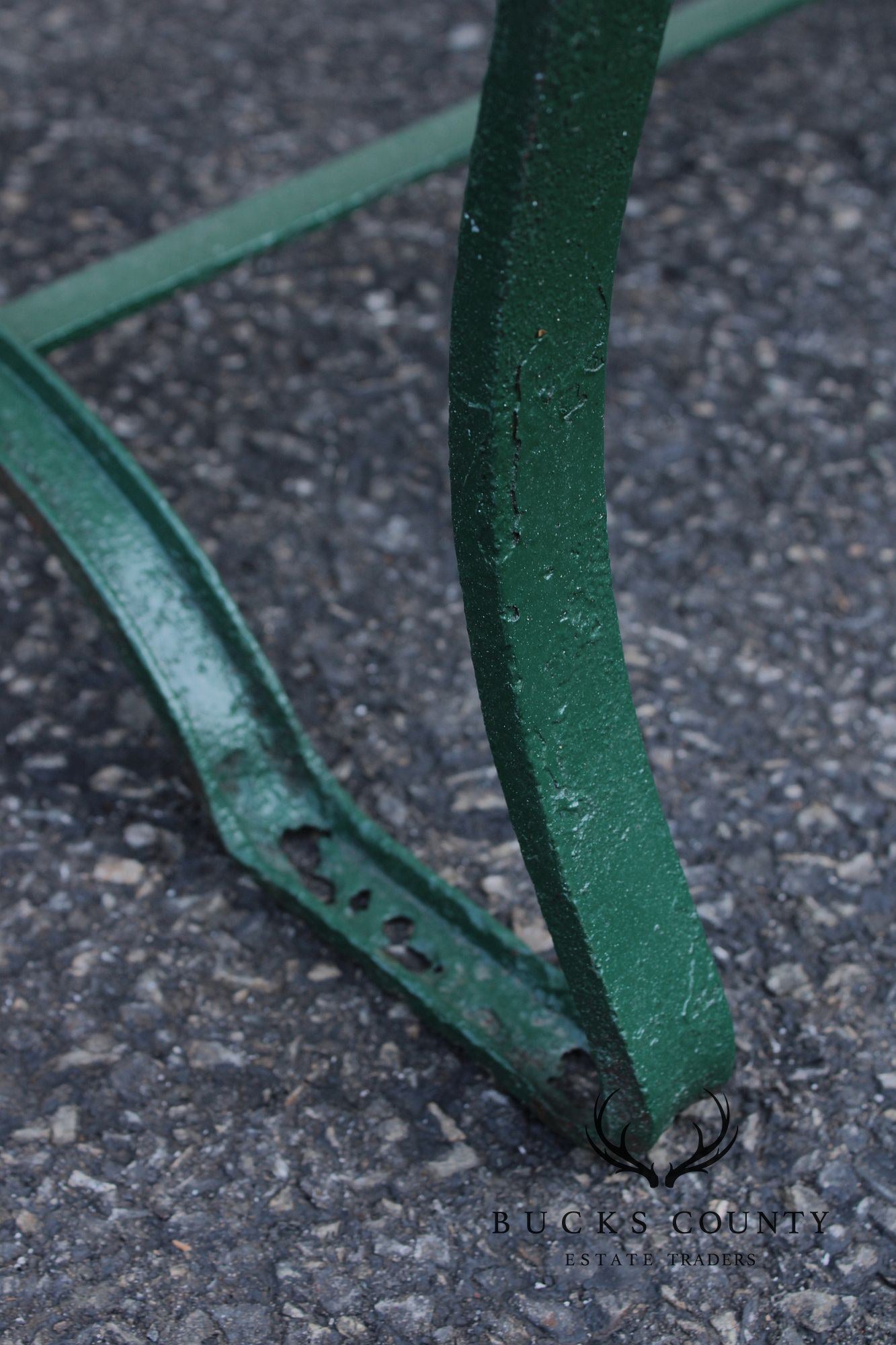 Antique Pair of Wrought Iron Outdoor Garden Armchairs