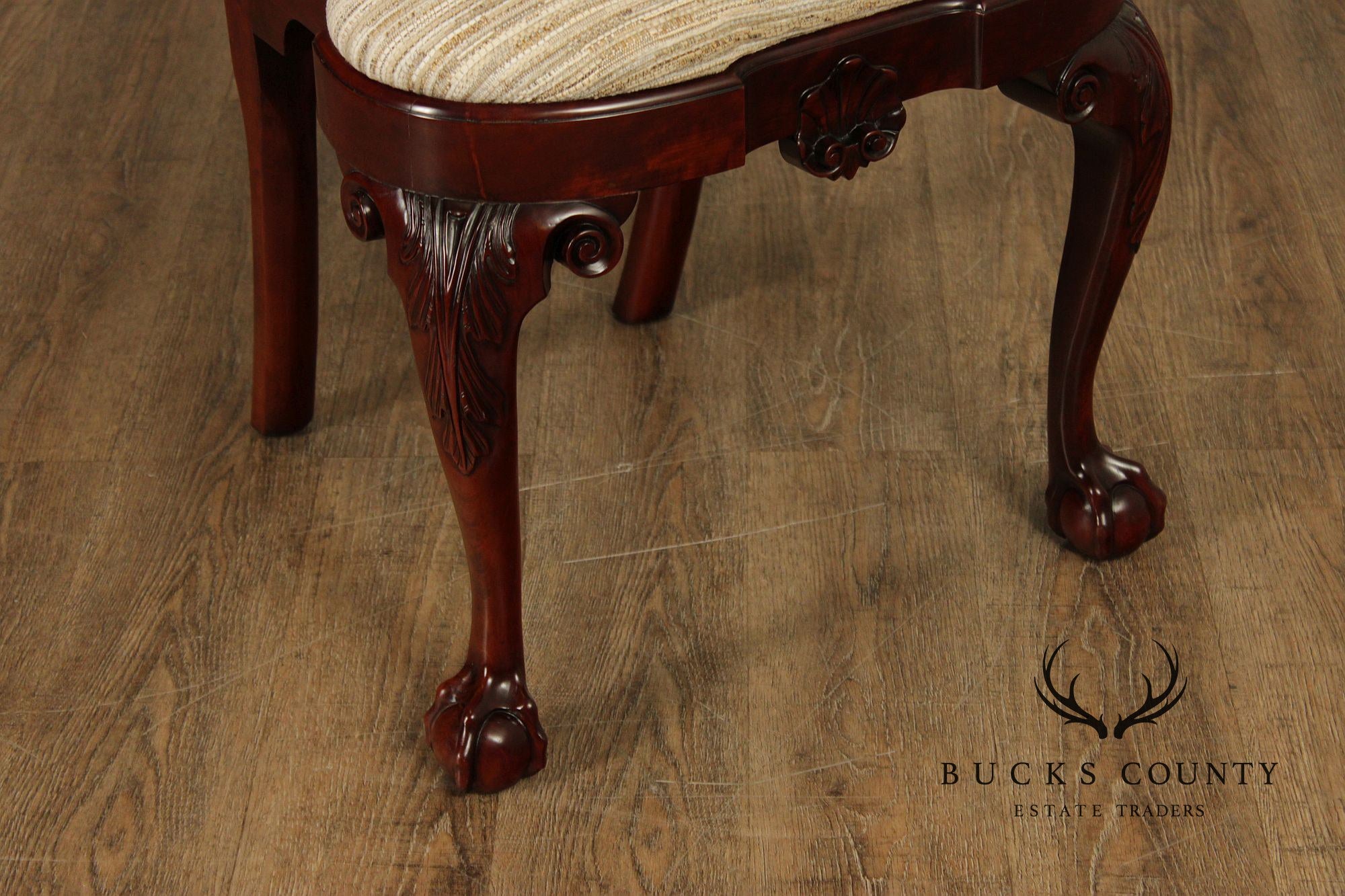 Kindel Winterthur Collection Set Of Six Carved Dining Chairs