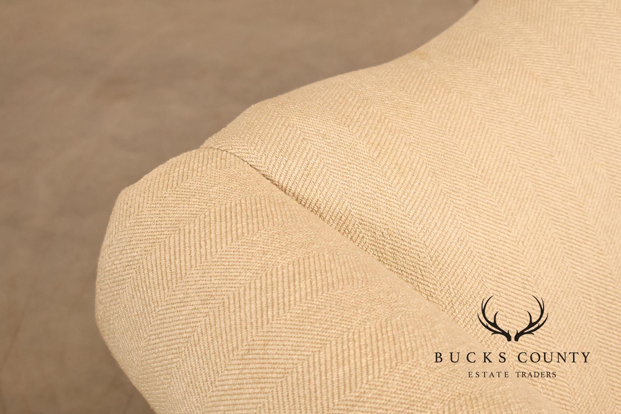 Ethan Allen Vintage Chippendale Style Upholstered Loveseat