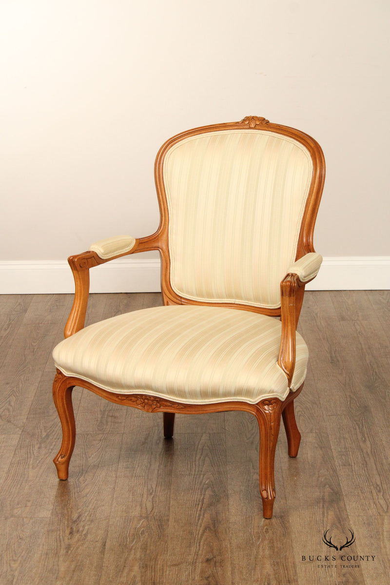 Pearson French Louis XV Style Carved Armchair