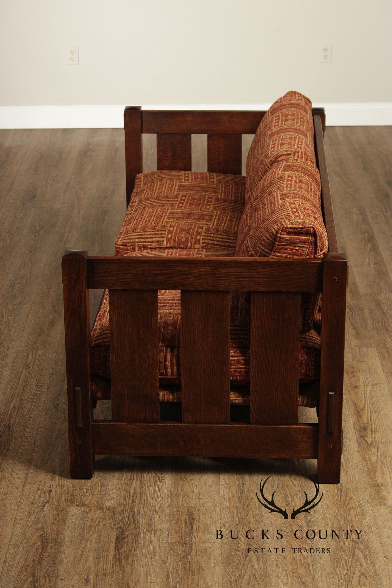 Stickley Mission Collection Oak Settle Sofa