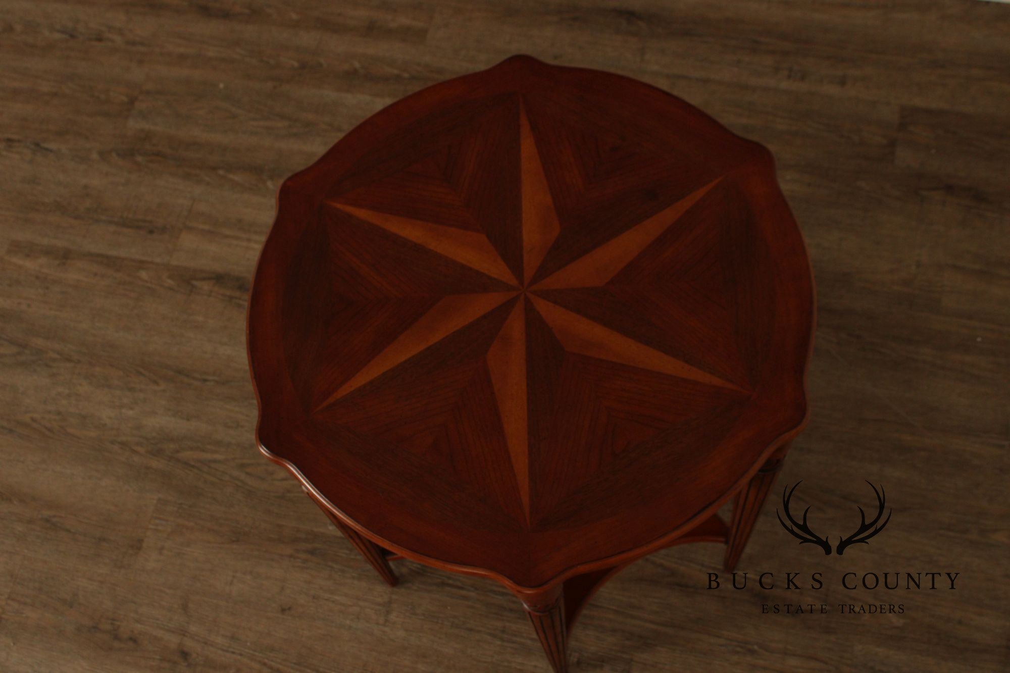 Butler 'Bainbridge' Inlaid Two-Tier Side Table