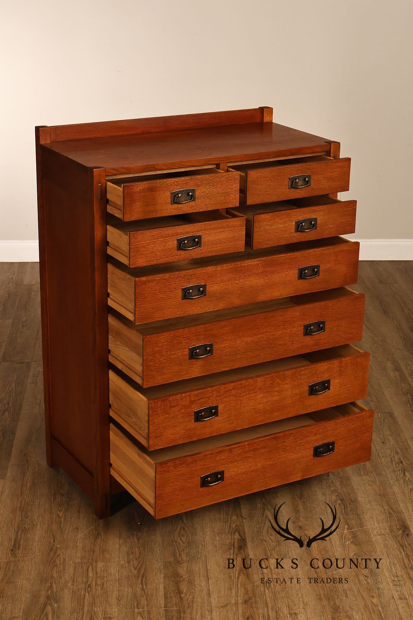 Stickley Mission Collection Oak Eight-Drawer Chest