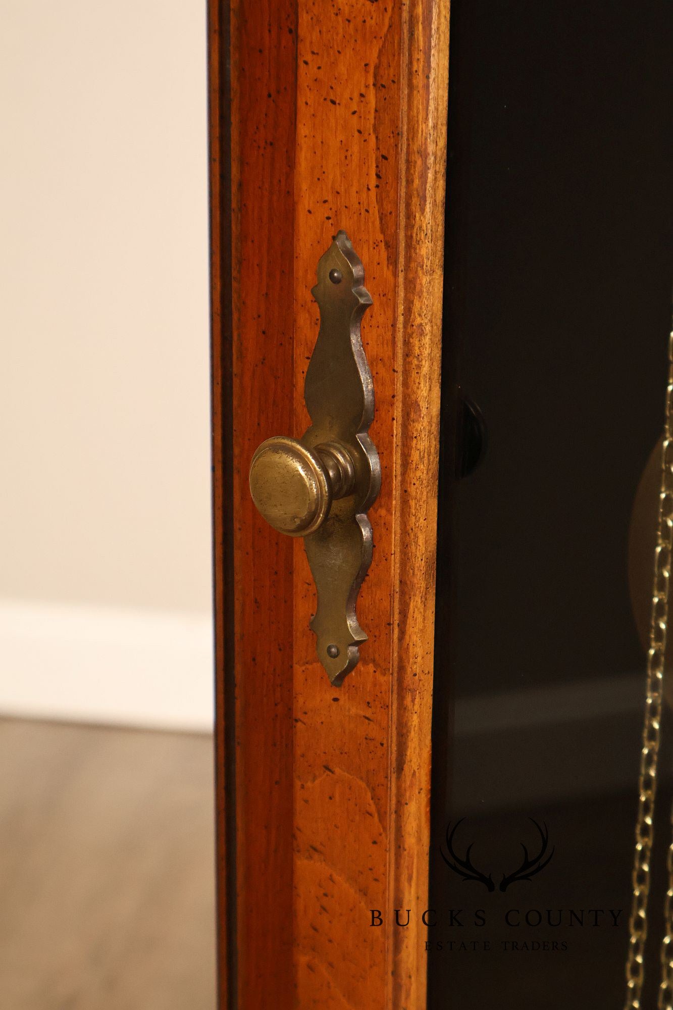 Howard Miller Chippendale Style Cherry Grandfather Grandmother Clock