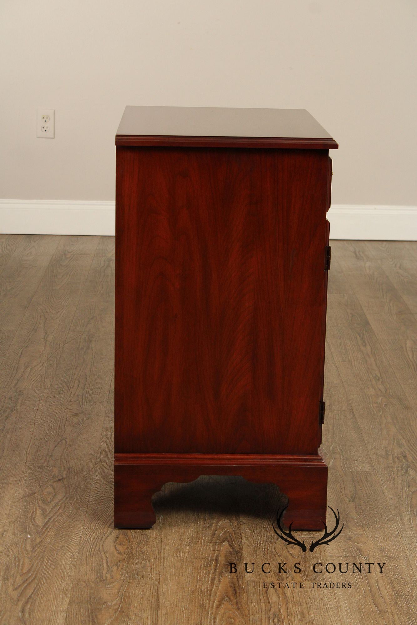 Henkel Harris Chippendale Style Cherry Nightstand