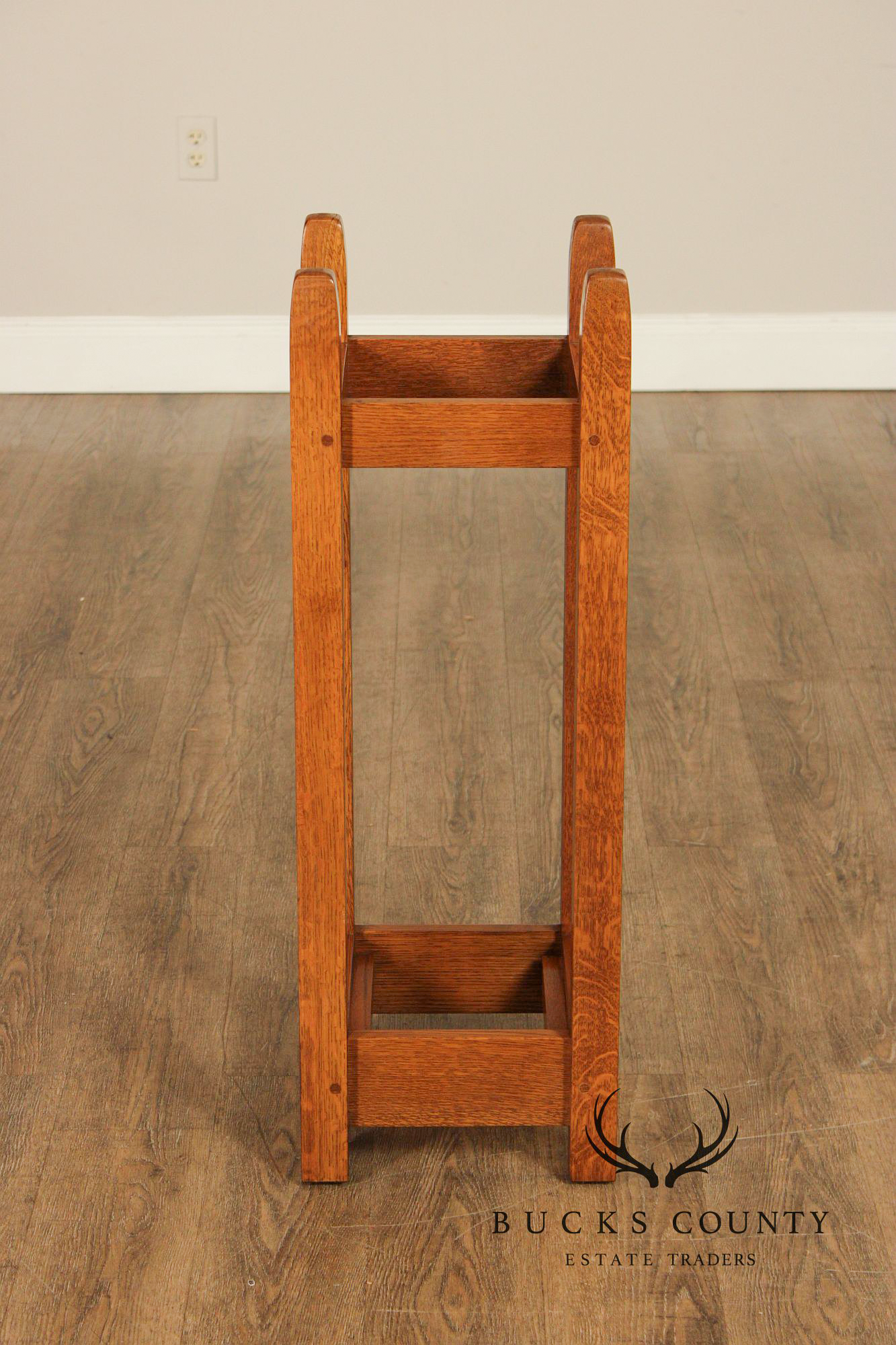 Stickley Furniture Mission Collection Oak Umbrella Stand
