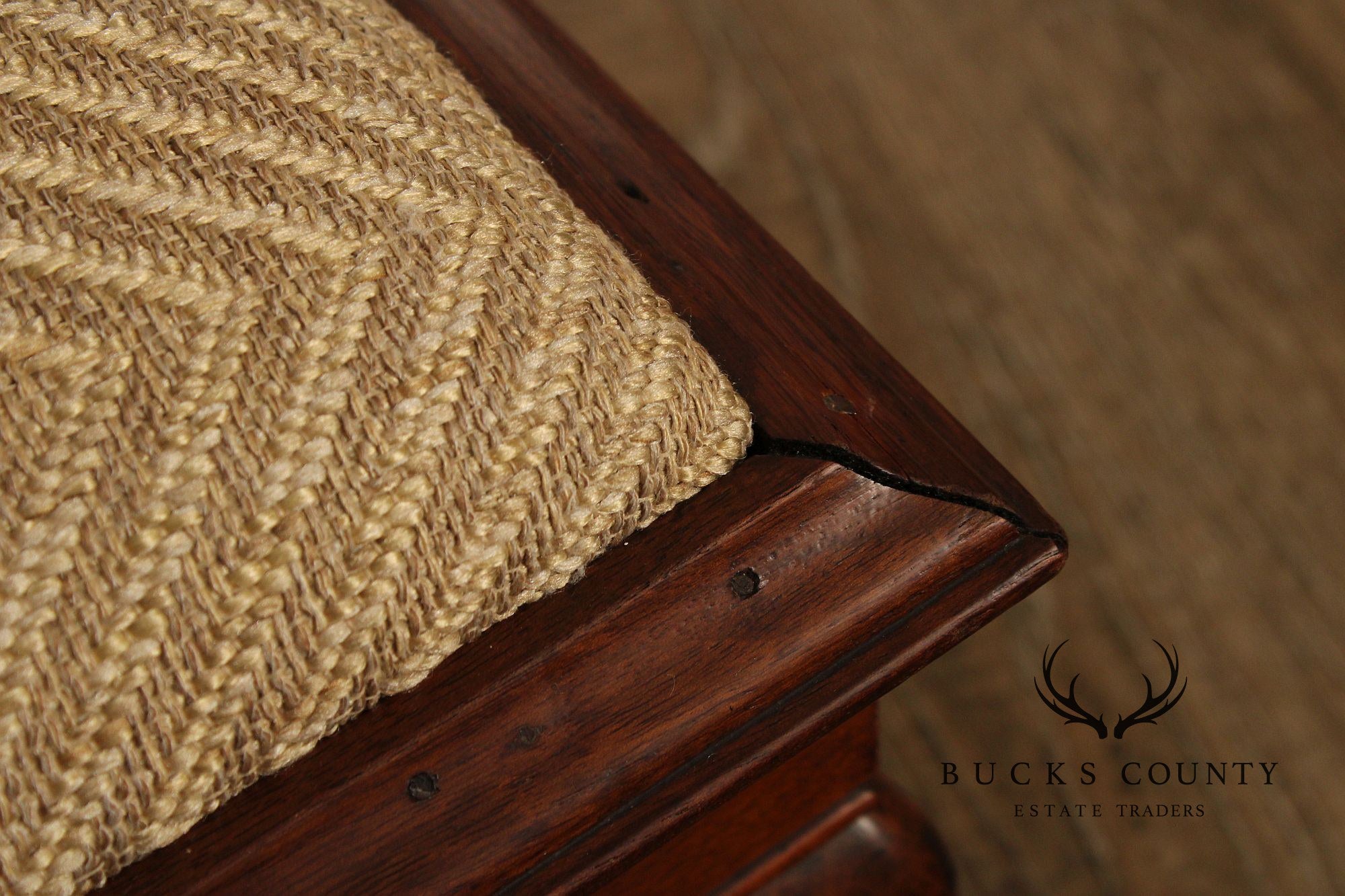 Vintage Mahogany Queen Anne Style Footstool