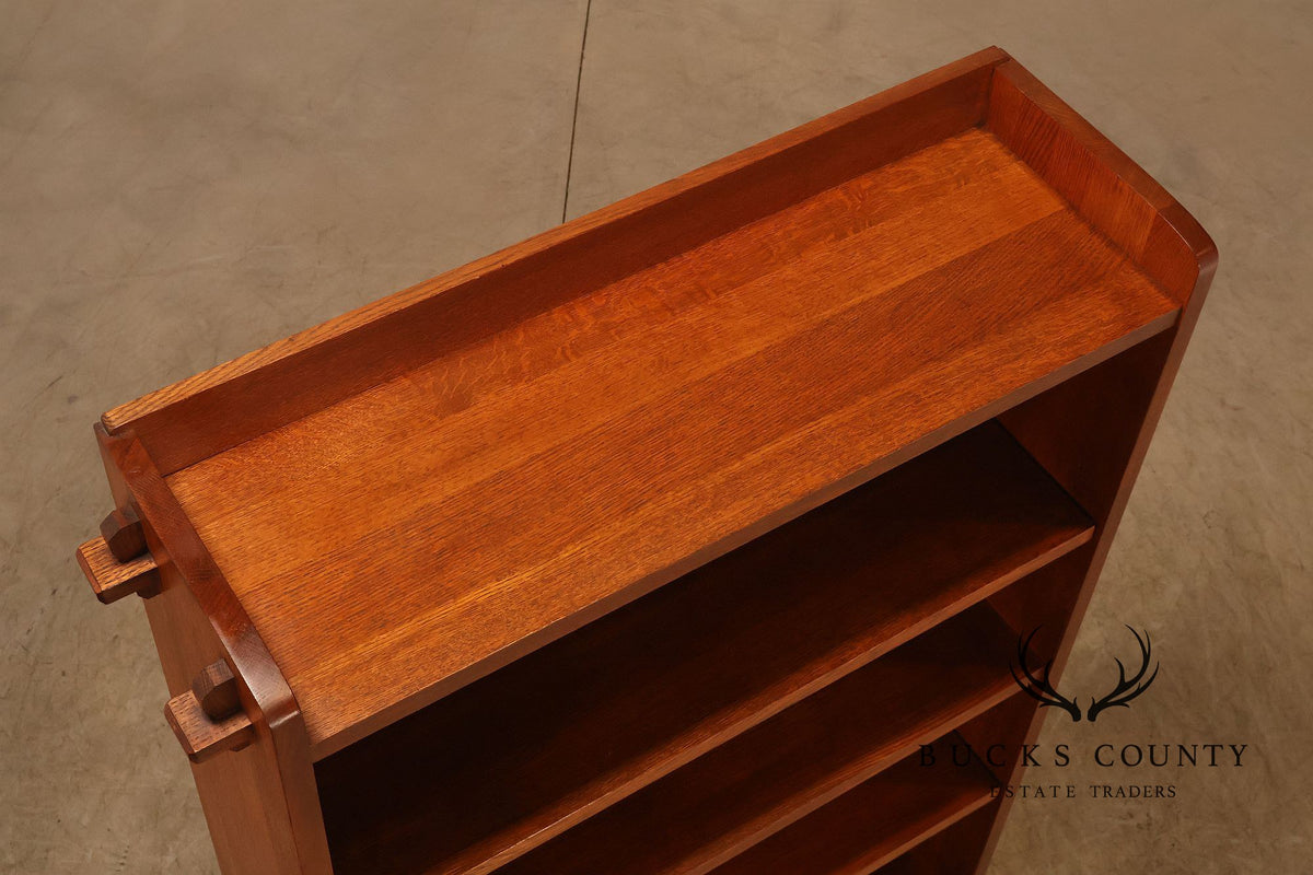 Stickley Mission Collection Oak Open Bookcase