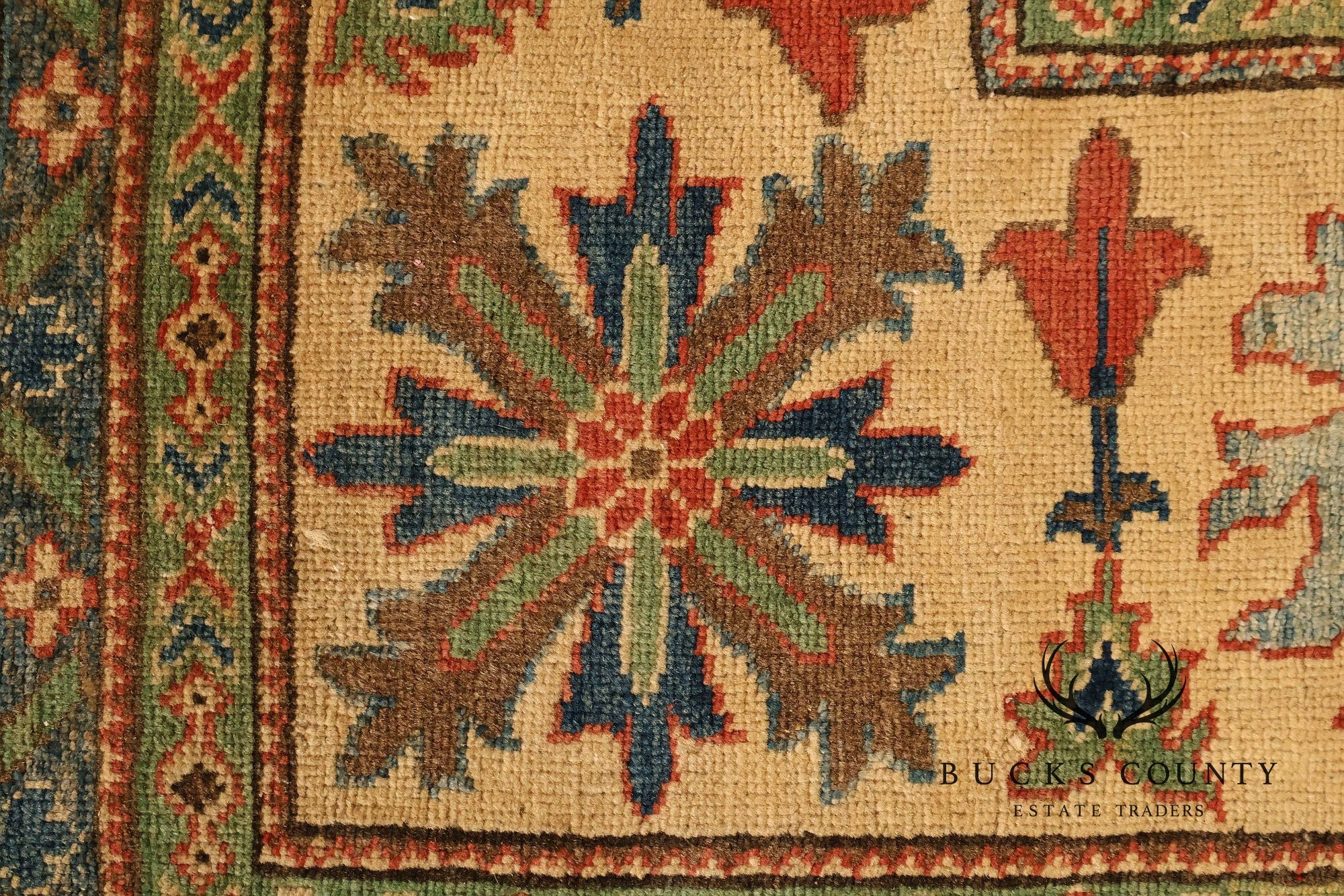 Afghan Gazni Style Wool Area Rug 7'11" x 9'3"