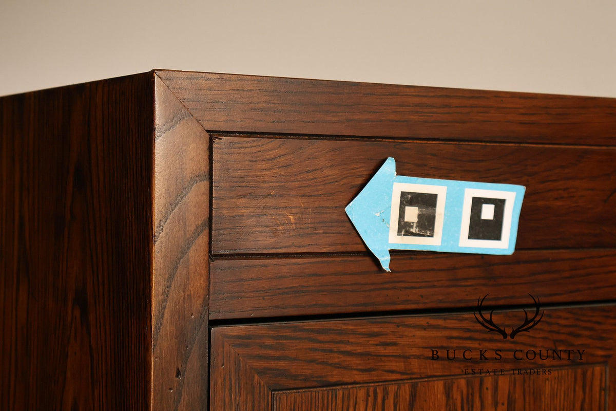 Henredon Scene One Campaign Style Bedroom Armoire Cabinet
