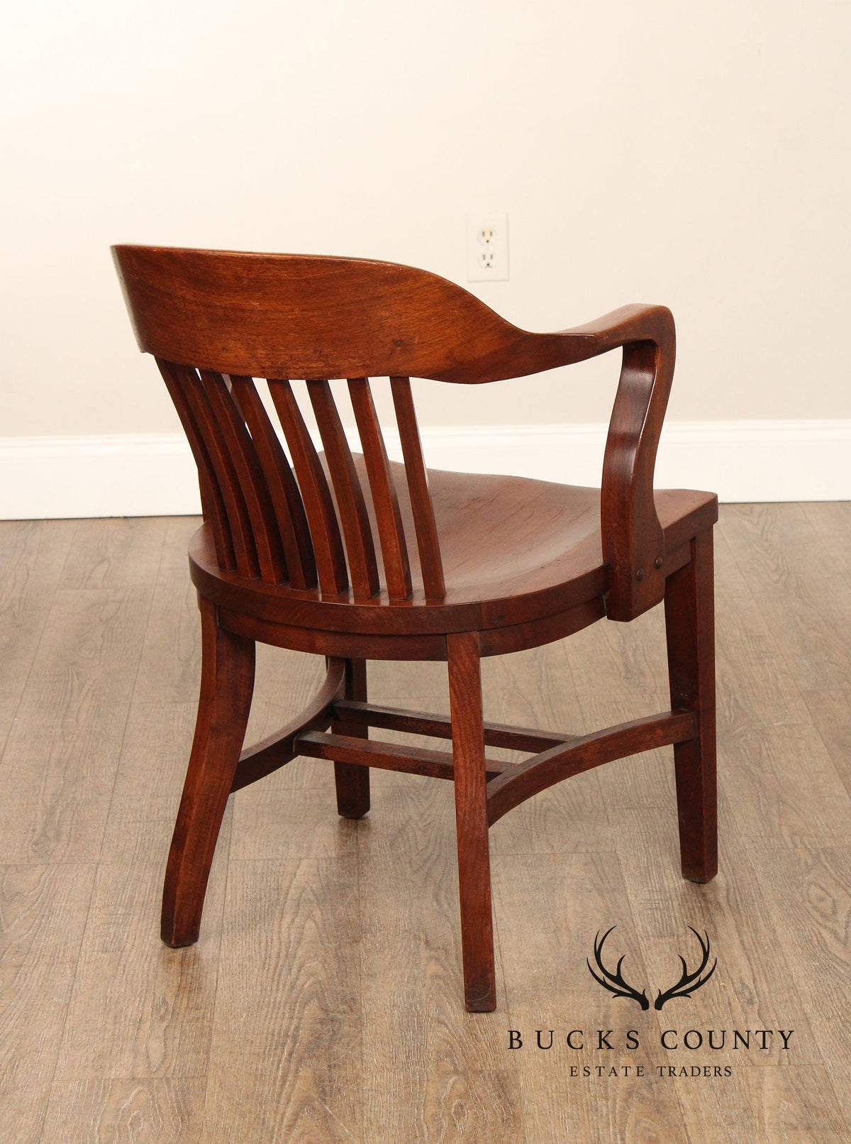 The Milwaukee Chair Co. Assembled Set Of Five Solid Walnut Bankers Chairs