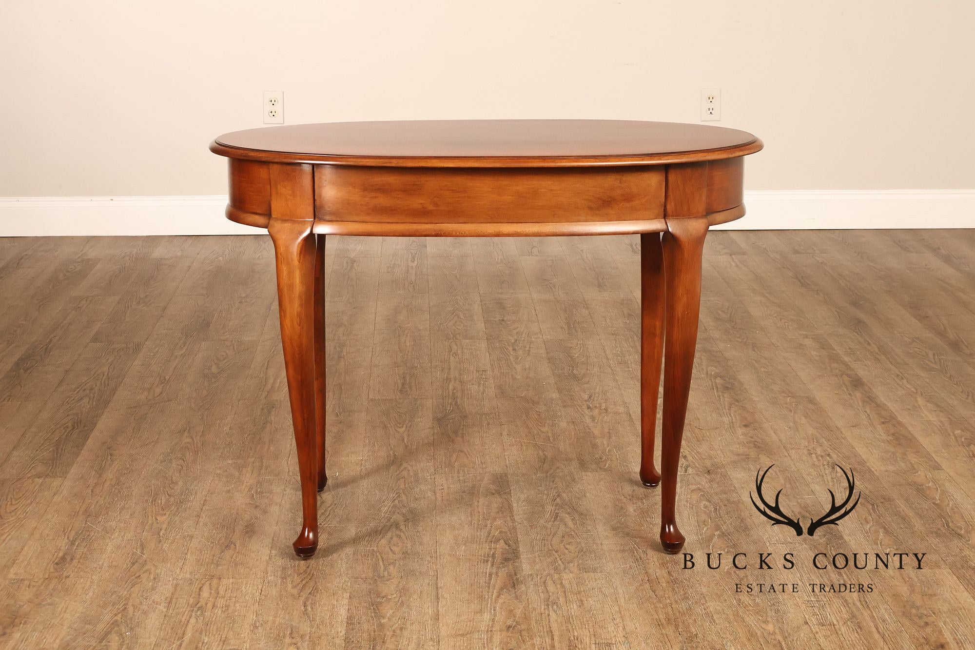 Superior Furniture Company Traditional Oval Cherry Petite Writing Desk