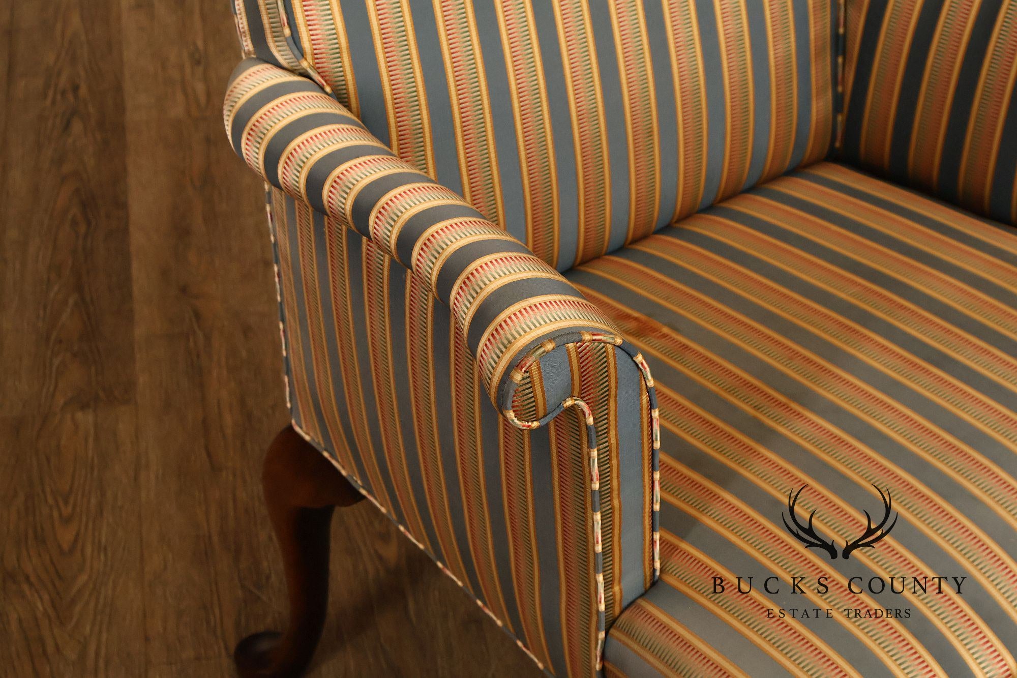 Georgian Style Carved Mahogany Armchair
