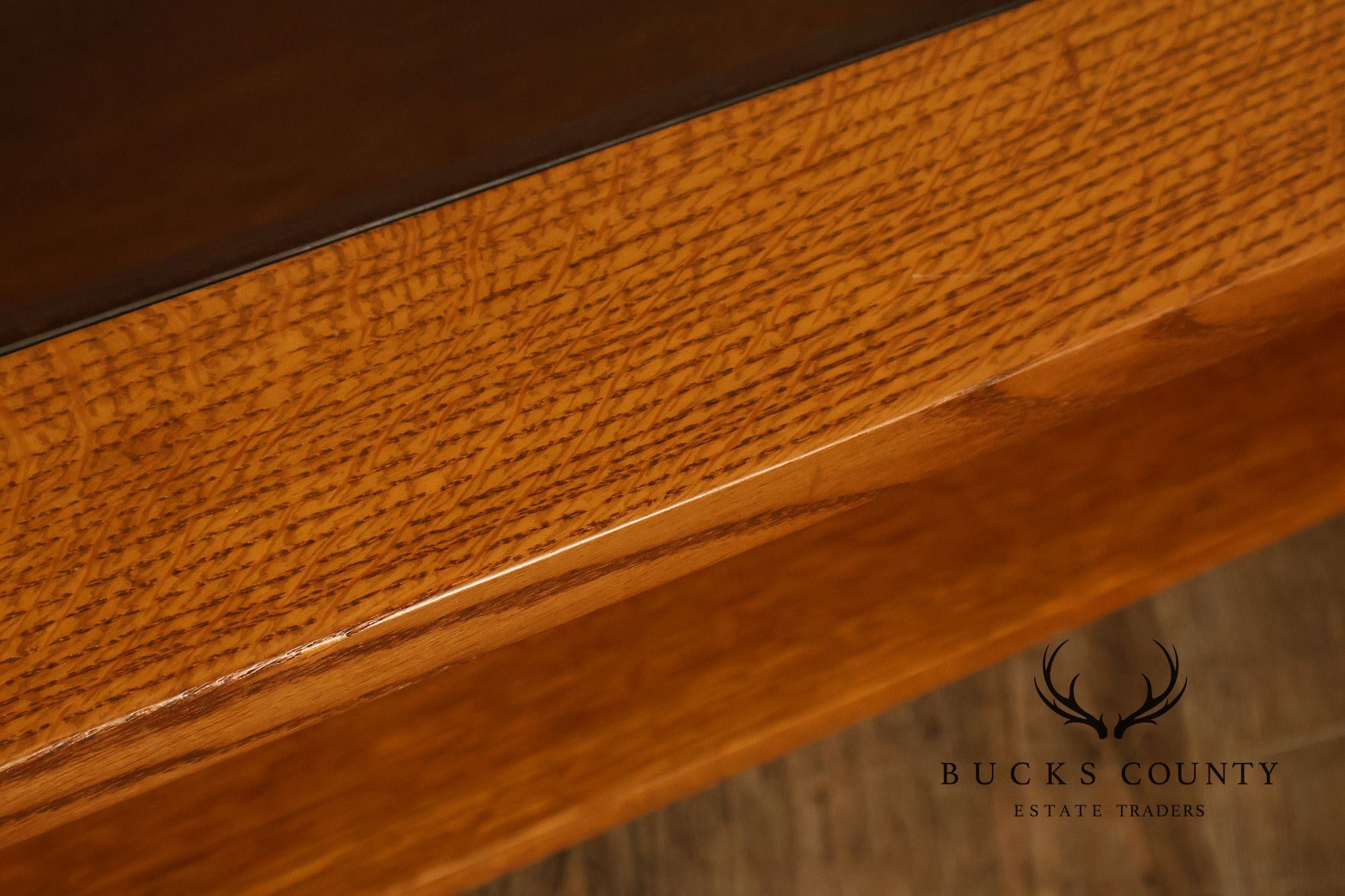 Stickley Mission Collection Glass Top Oak Cocktail Table