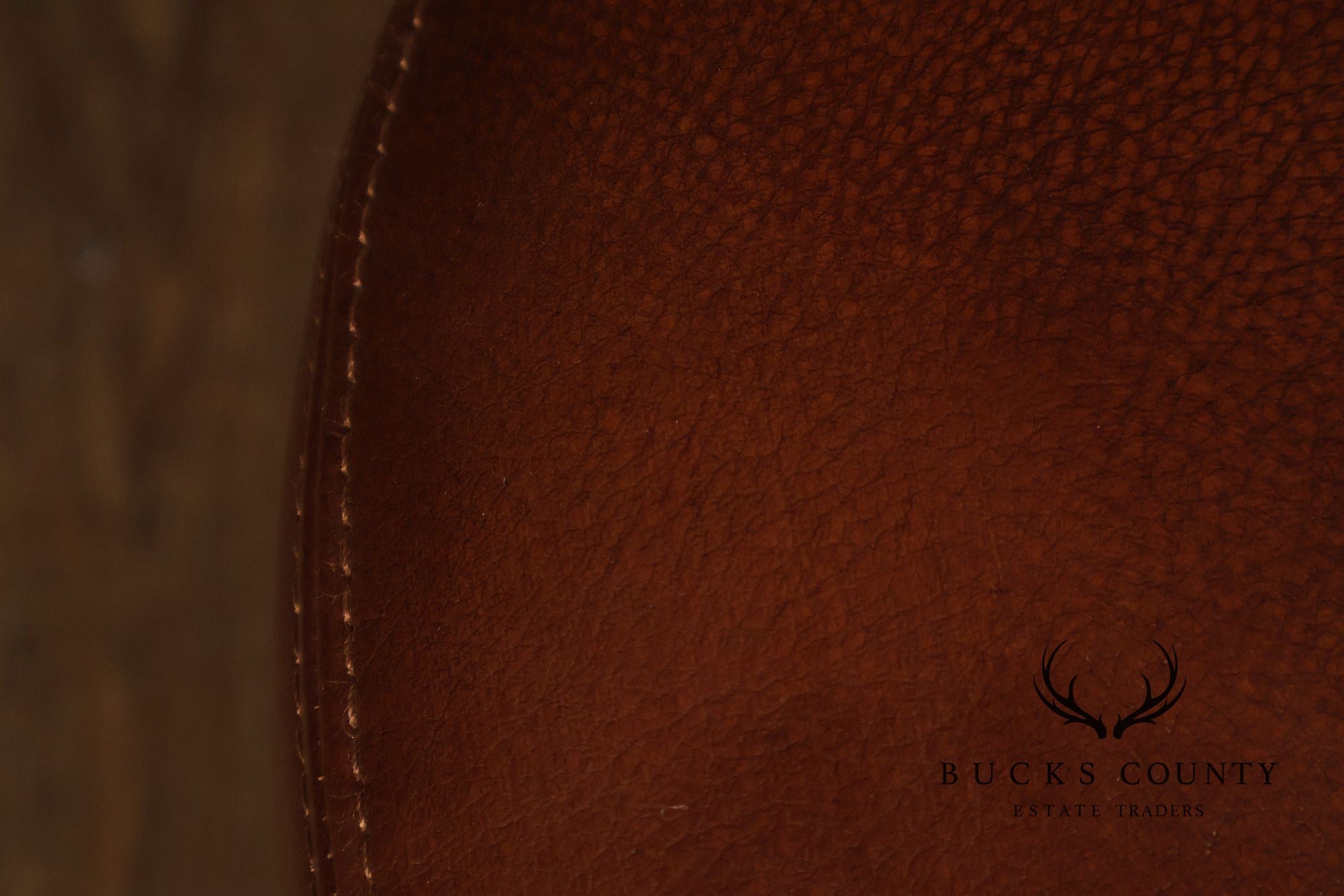 Bradington Young Traditional Style Leather Ottoman