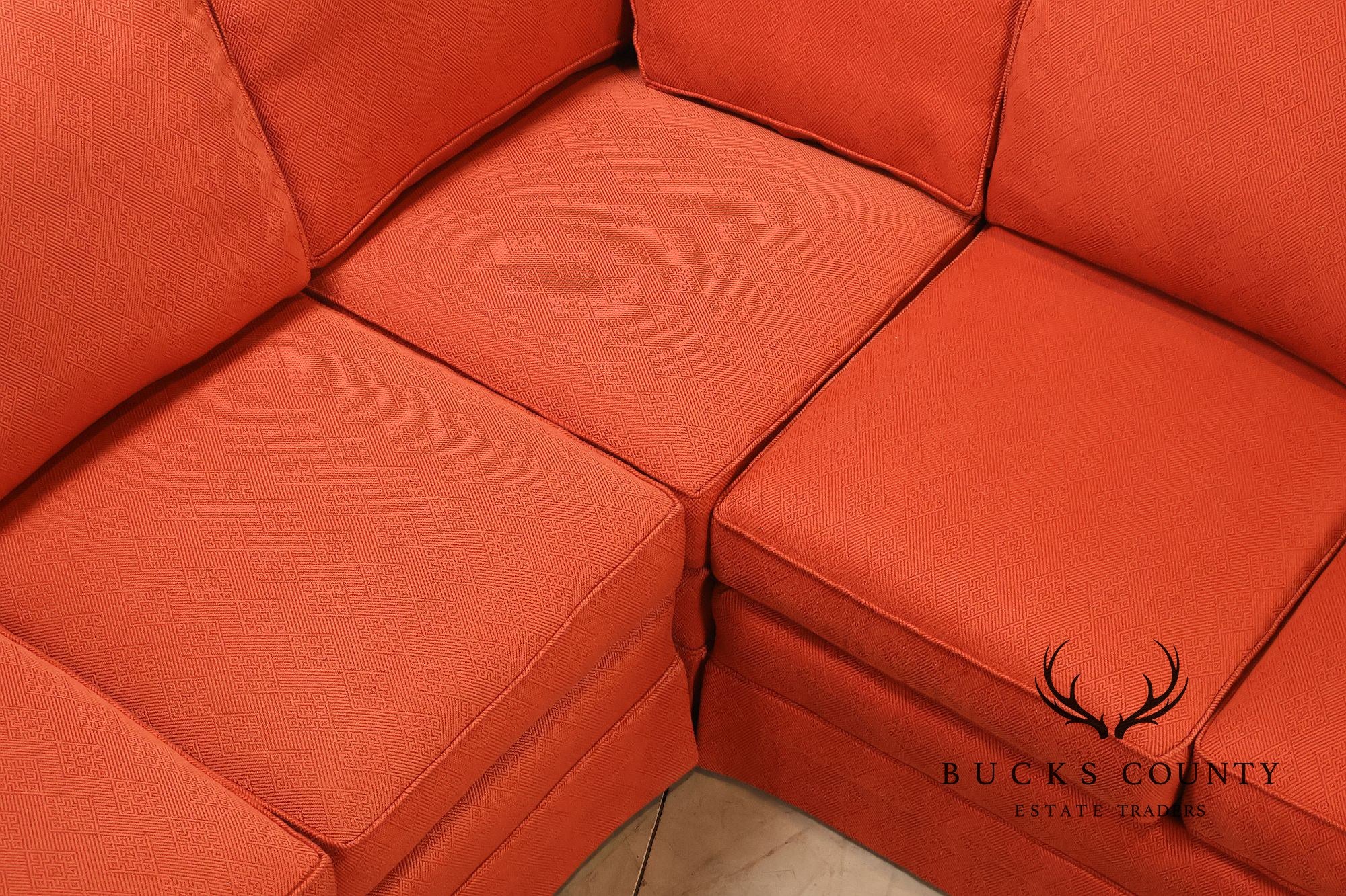 Miles Talbott Left-Facing Custom Upholstered Sectional Sofa