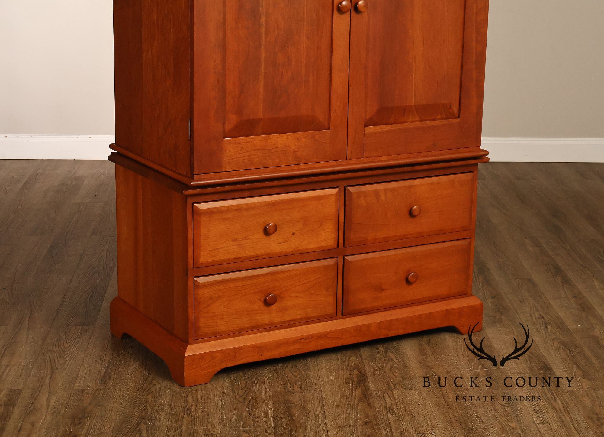 Hunt Country Furniture Cherry Two Door Armoire
