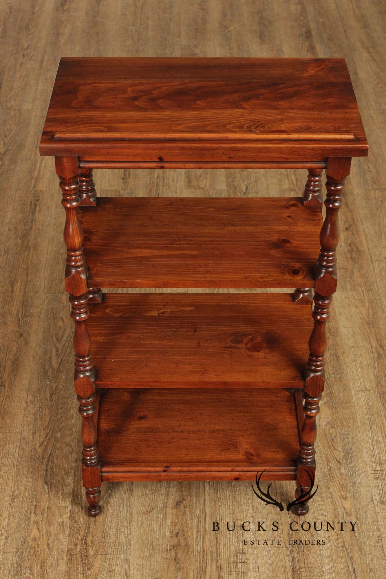 English Traditional Style Pine Bookcase Etagere Lectern