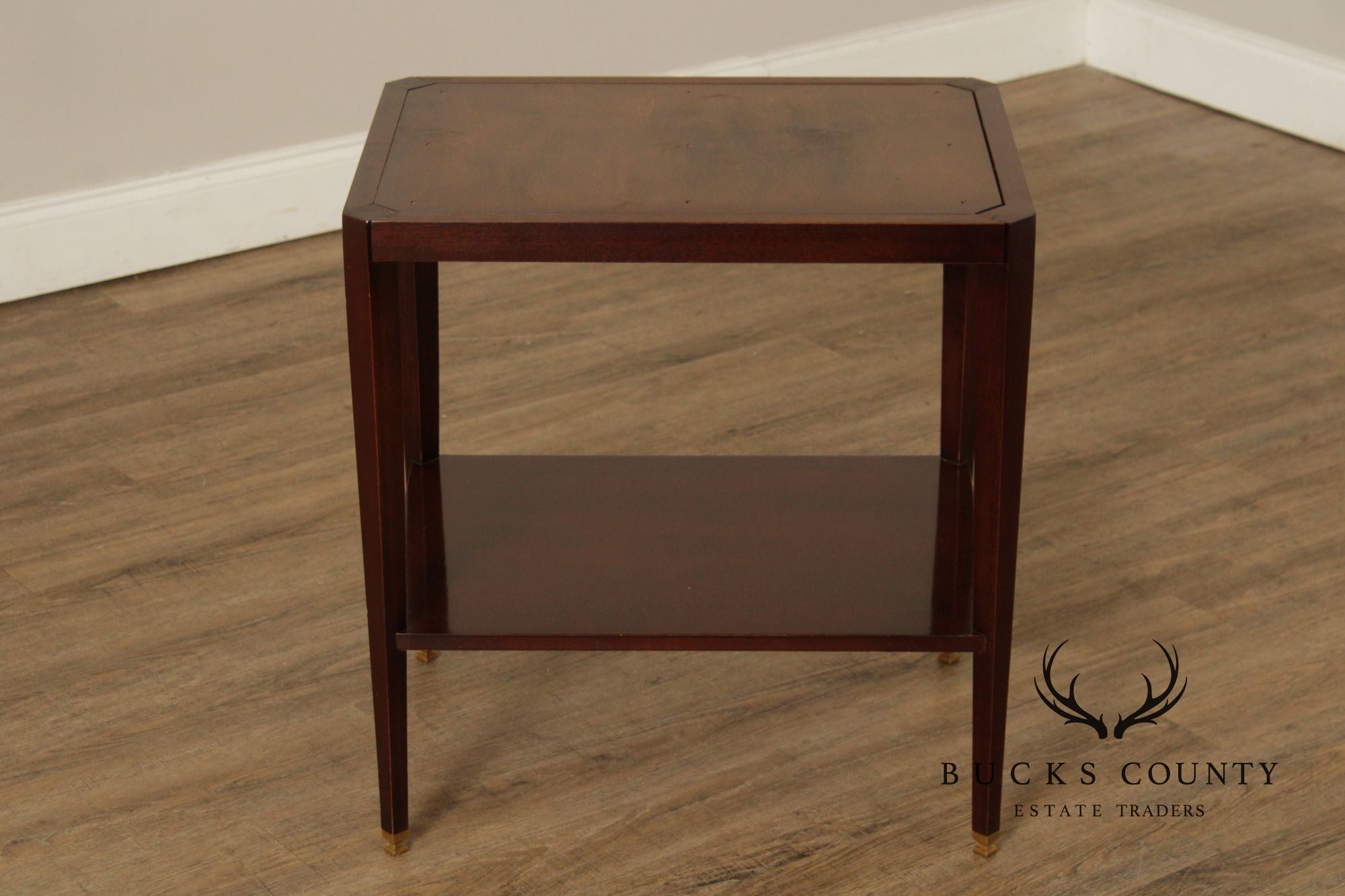 Hickory Chair Onyx Top Mahogany 'Austell' Side Table