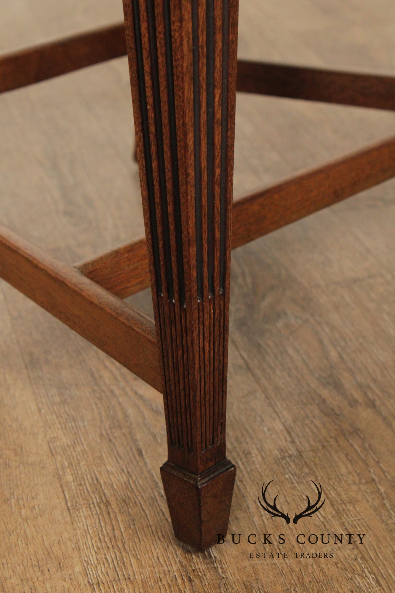 Hepplewhite Style Pair of Mahogany Armchairs