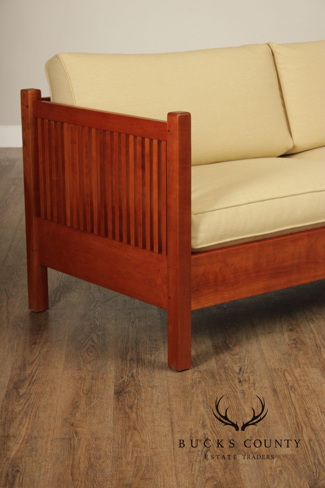 Stickley Mission Collection Cherry Spindle Sofa