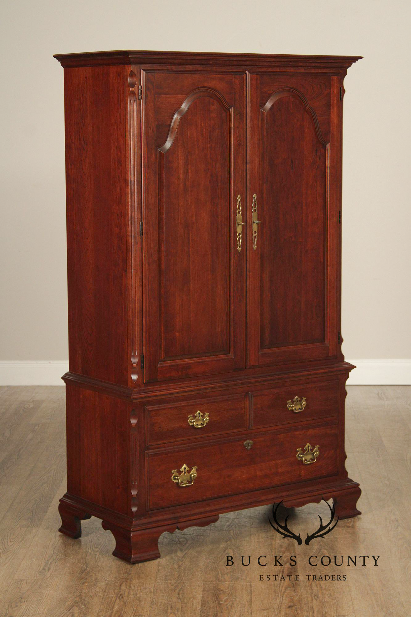 Pennsylvania House Chippendale Style Cherry Armoire