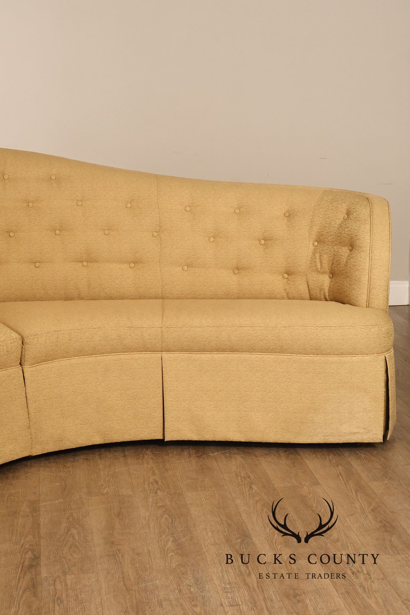 Thomasville Bogart Collection Curved Corner Sofa