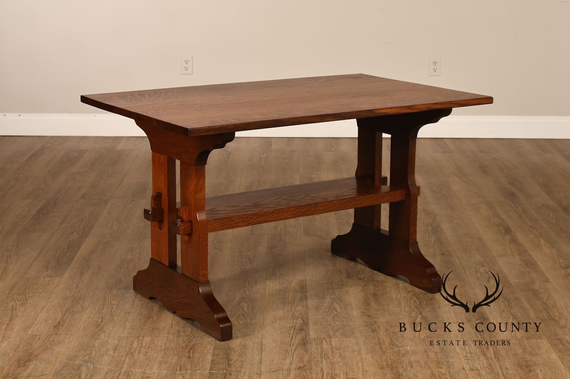 Gustav Stickley Antique Mission Oak Library Table