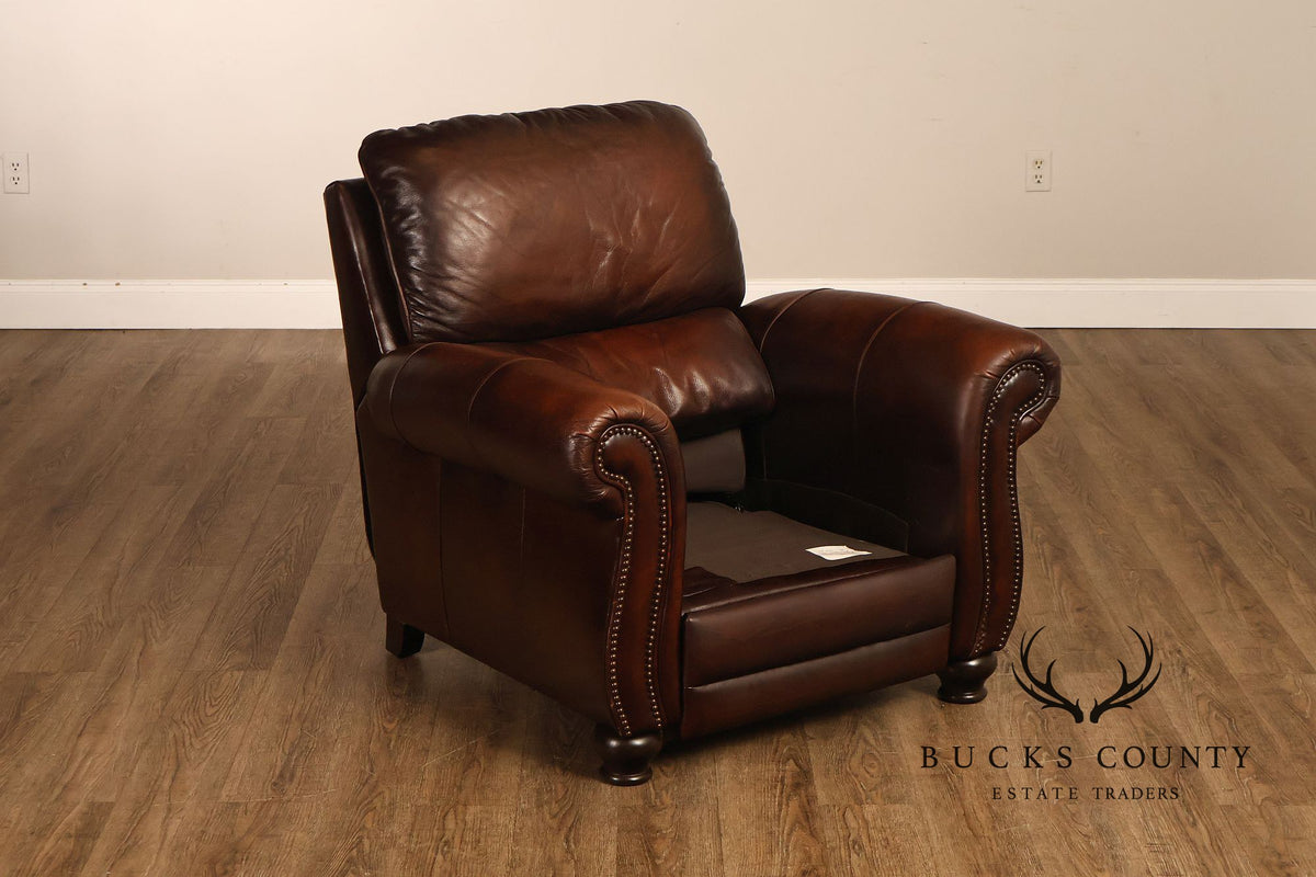 Traditional Brown Reclining Club Chair