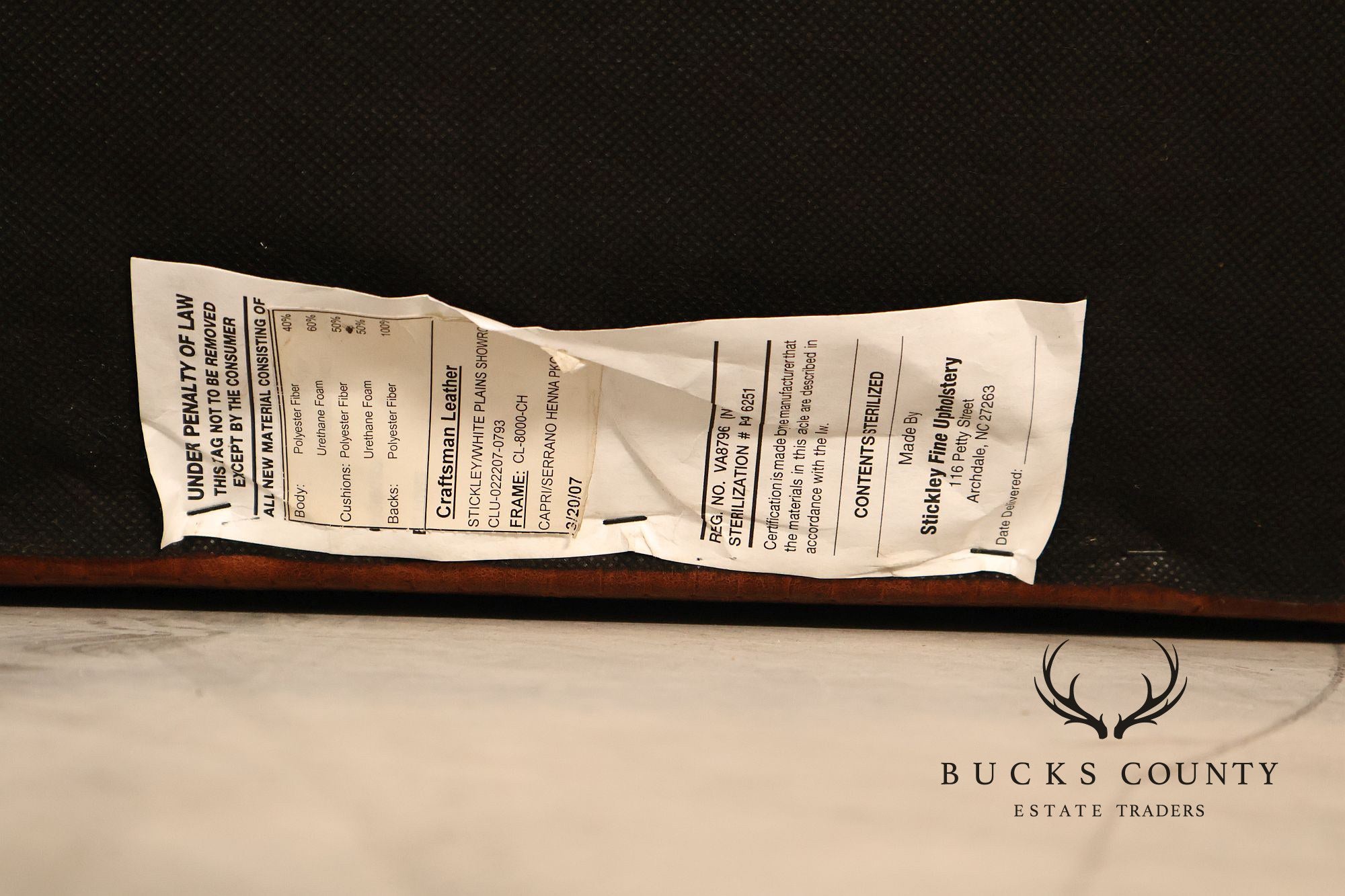 Stickley Santa Fe Leather Chair And Ottoman