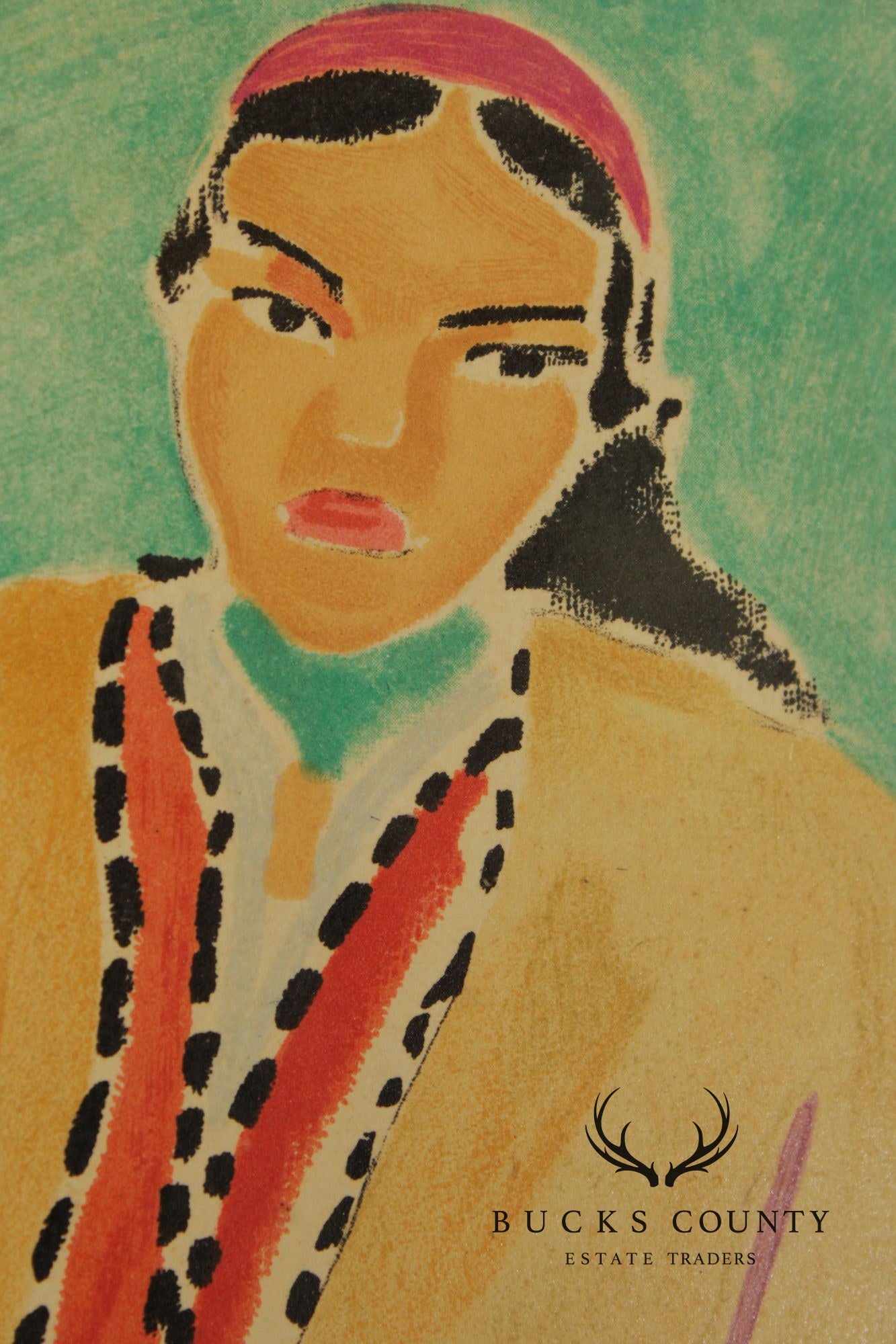 Henri Matisse Framed Lithograph, 'Zora, La Robe Jaune'