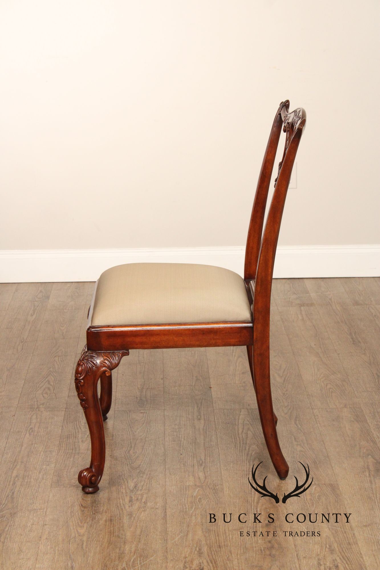 Theodore Alexander Pair of 'Rococo Splendour' Side Dining Chairs