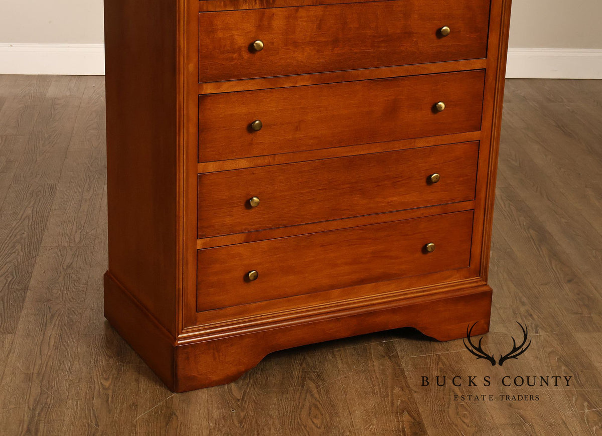 Shermag Louis Philippe Style Cherry Tall Chest