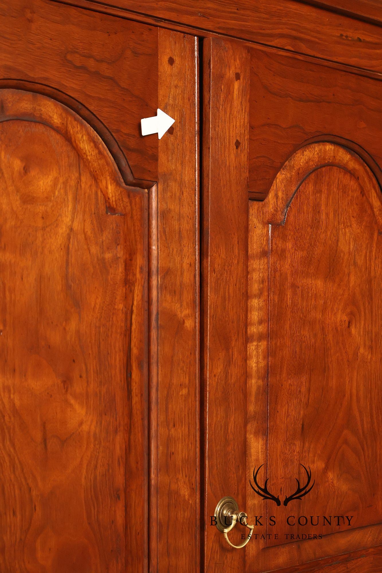 David T. Harring Chippendale Style Walnut Two Piece Jackson Press