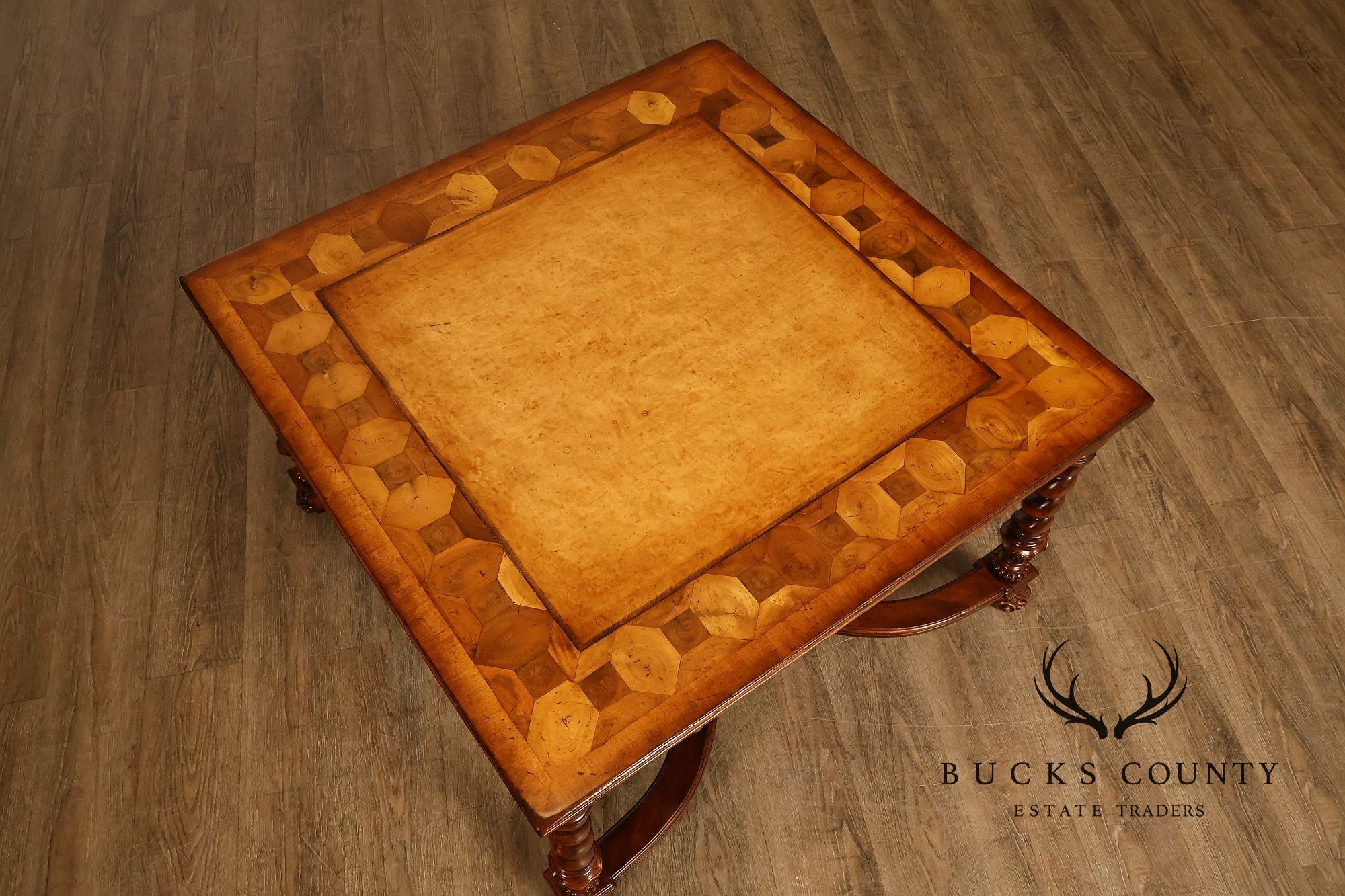 Jonathan Charles Square Top Oyster Coffee Table With Slides
