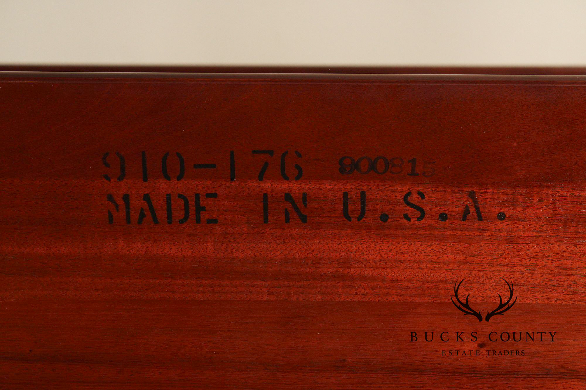 Link Taylor Mahogany King Rice Carved Poster Bed