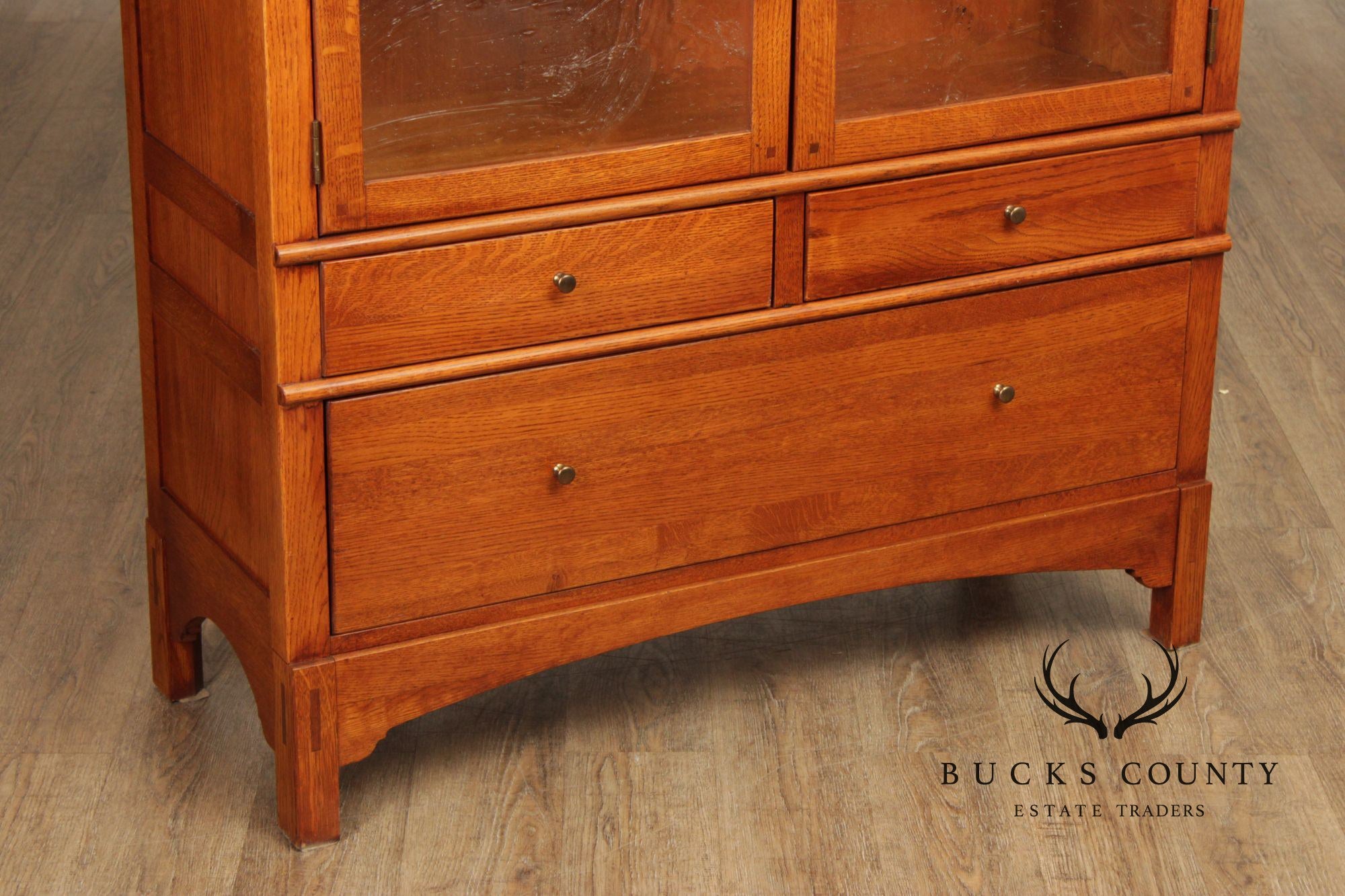 LEXINGTON BOB TIMBERLAKE ARTS AND CRAFTS COLLECTION OAK BOOKCASE DISPLAY CABINET