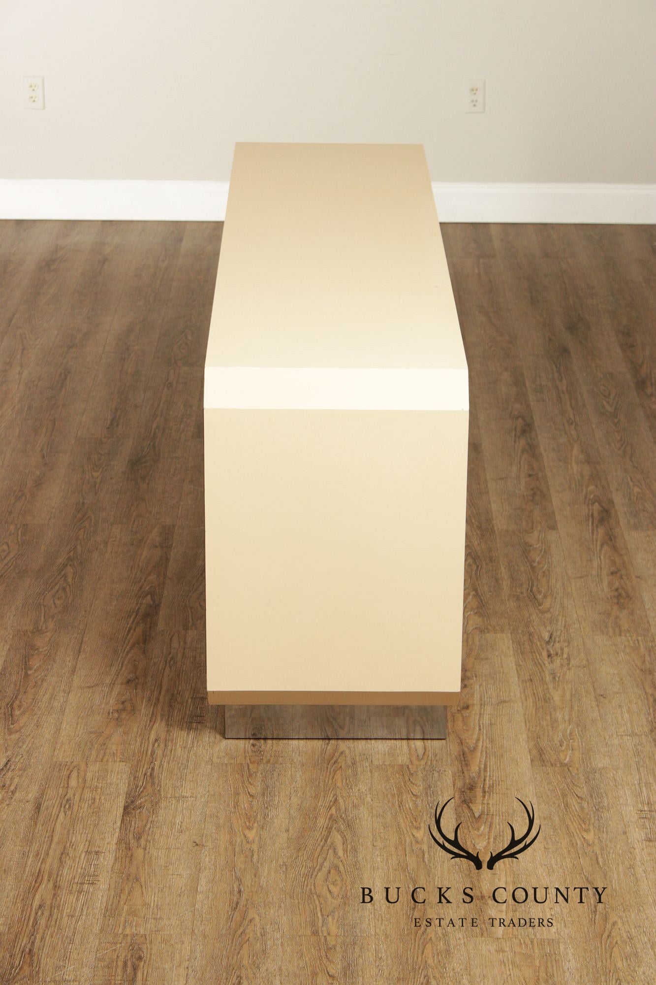 Pace Collection Mid Century Modern Burlwood and Lacquered Chest of Long Dresser Sideboard