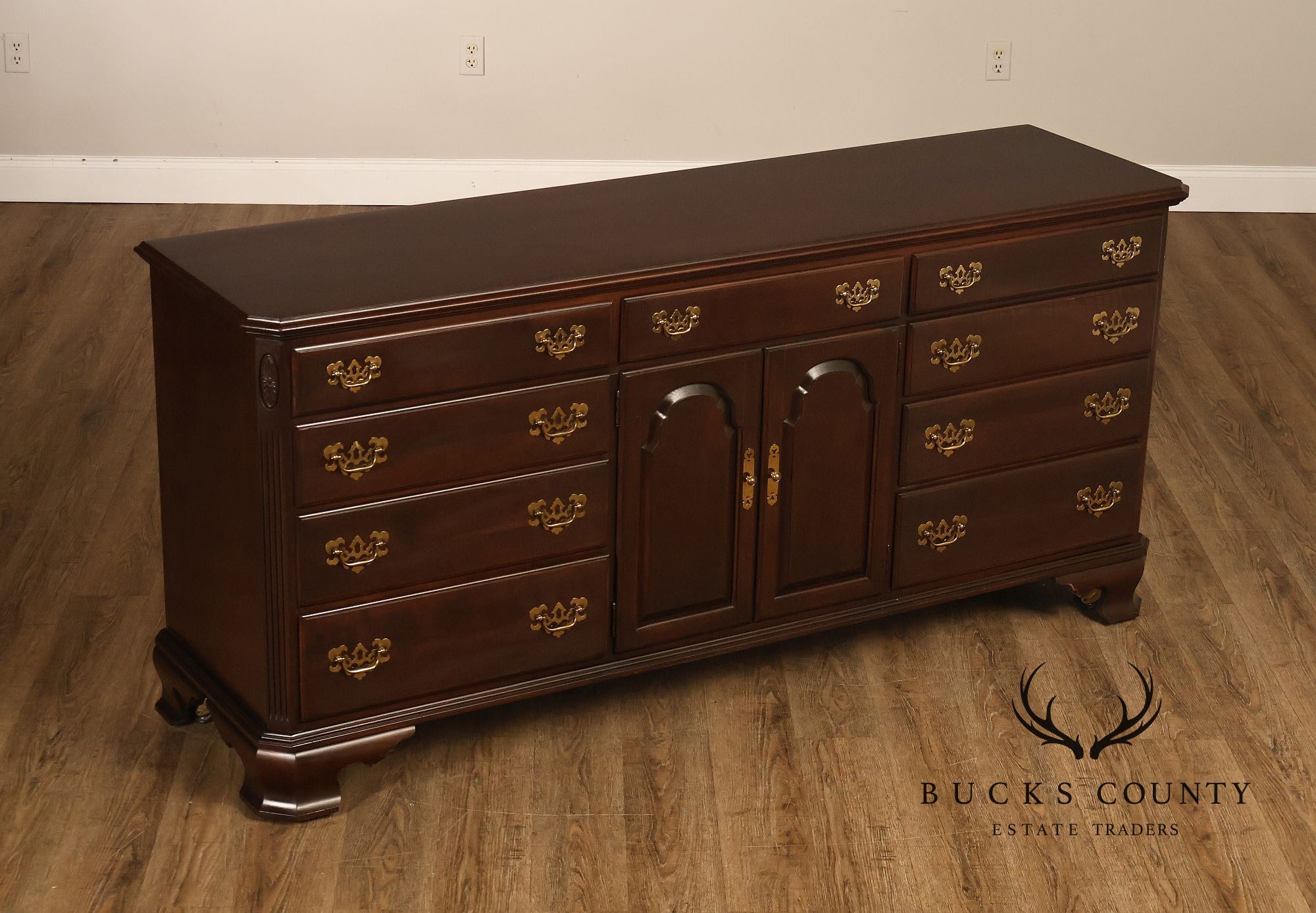 Ethan Allen 'Georgian Court' Cherry Triple Dresser