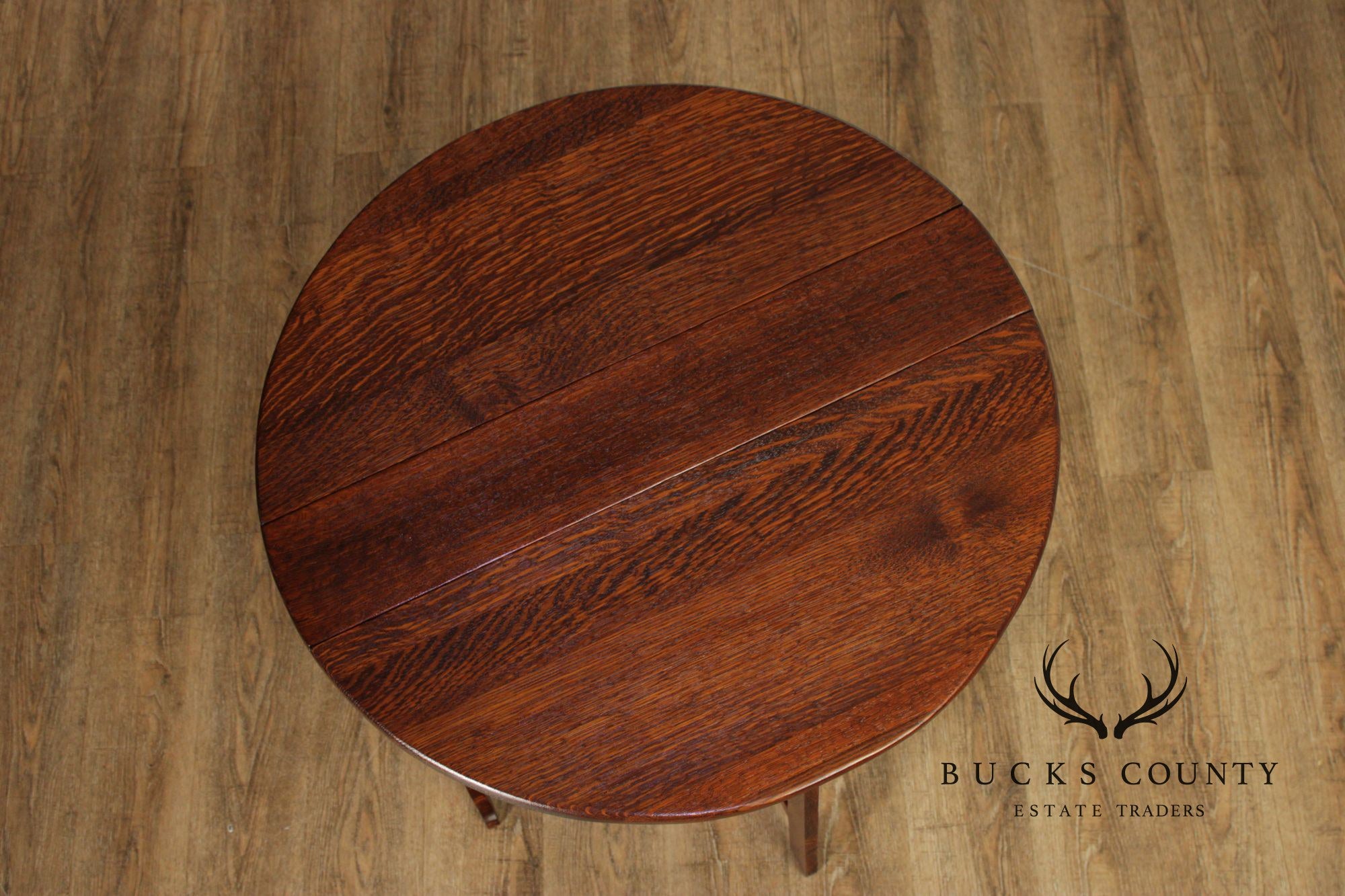 Antique Mission Oak Drop Leaf Table