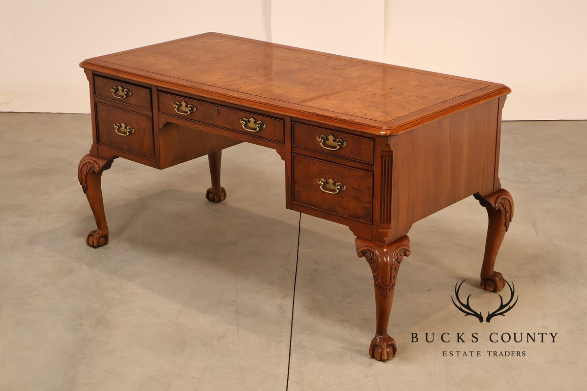 Hekman Georgian Style Oak Writing Desk